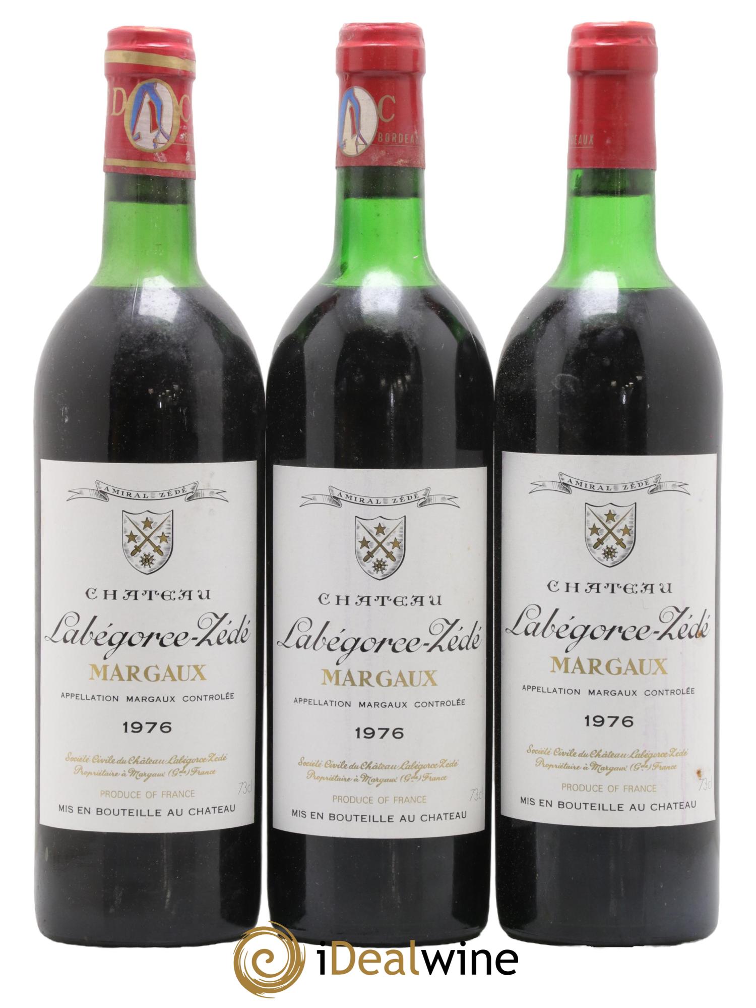 Château Labegorce Zédé Cru Bourgeois 1976 - Lot de 6 bouteilles - 2