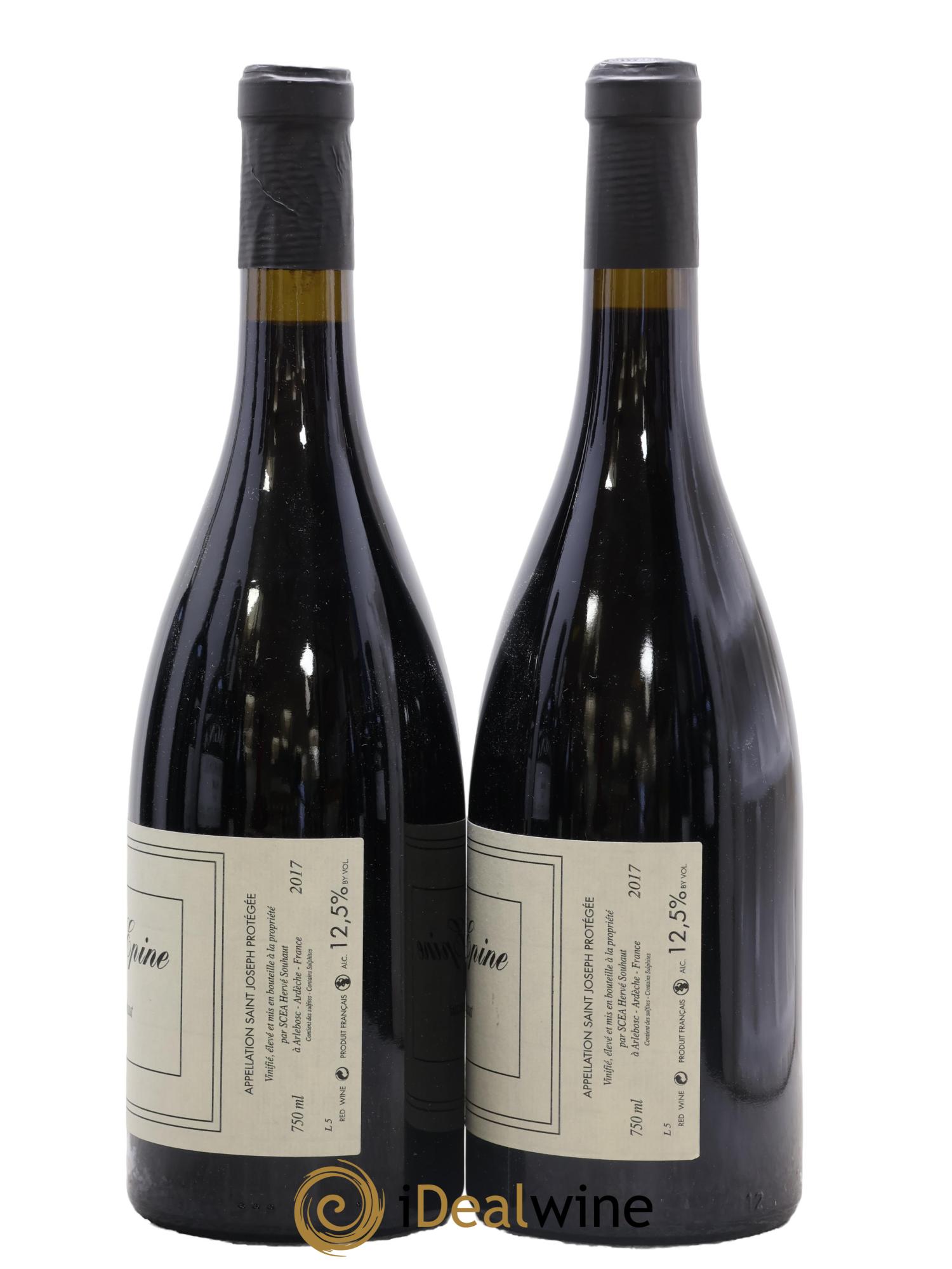 Saint-Joseph Sainte Epine Hervé Souhaut - Domaine Romaneaux-Destezet 2017 - Lot de 2 bouteilles - 1