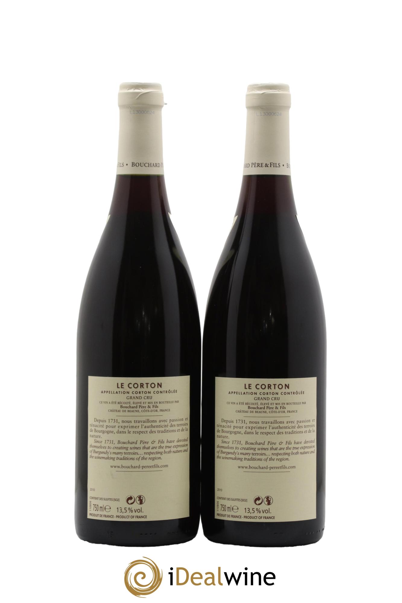 Corton Grand Cru Le Corton Bouchard Père & Fils 2010 - Lotto di 2 bottiglie - 1