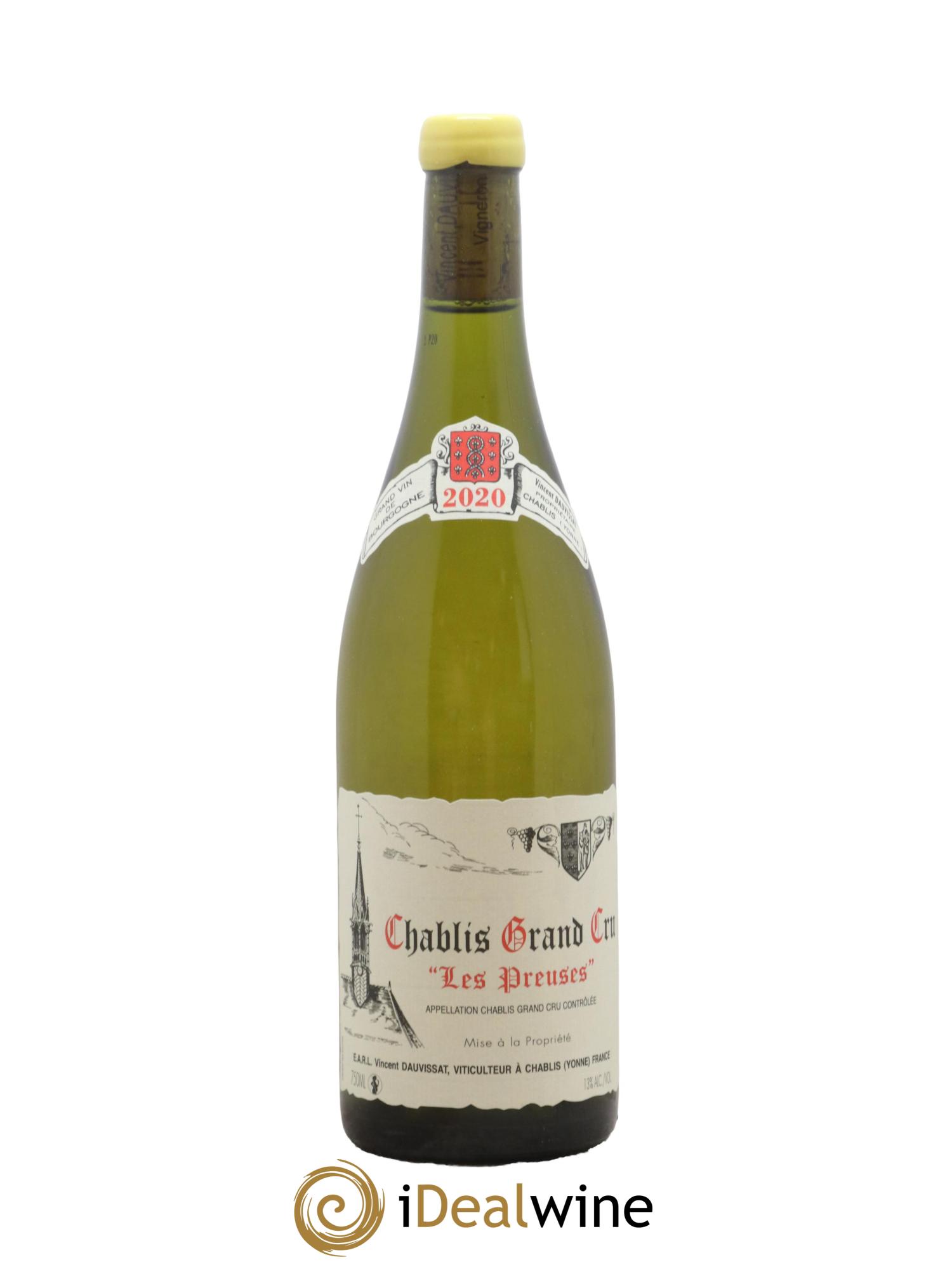 Chablis Grand Cru Les Preuses Vincent Dauvissat (Domaine) 2020 - Lot de 1 bouteille - 0