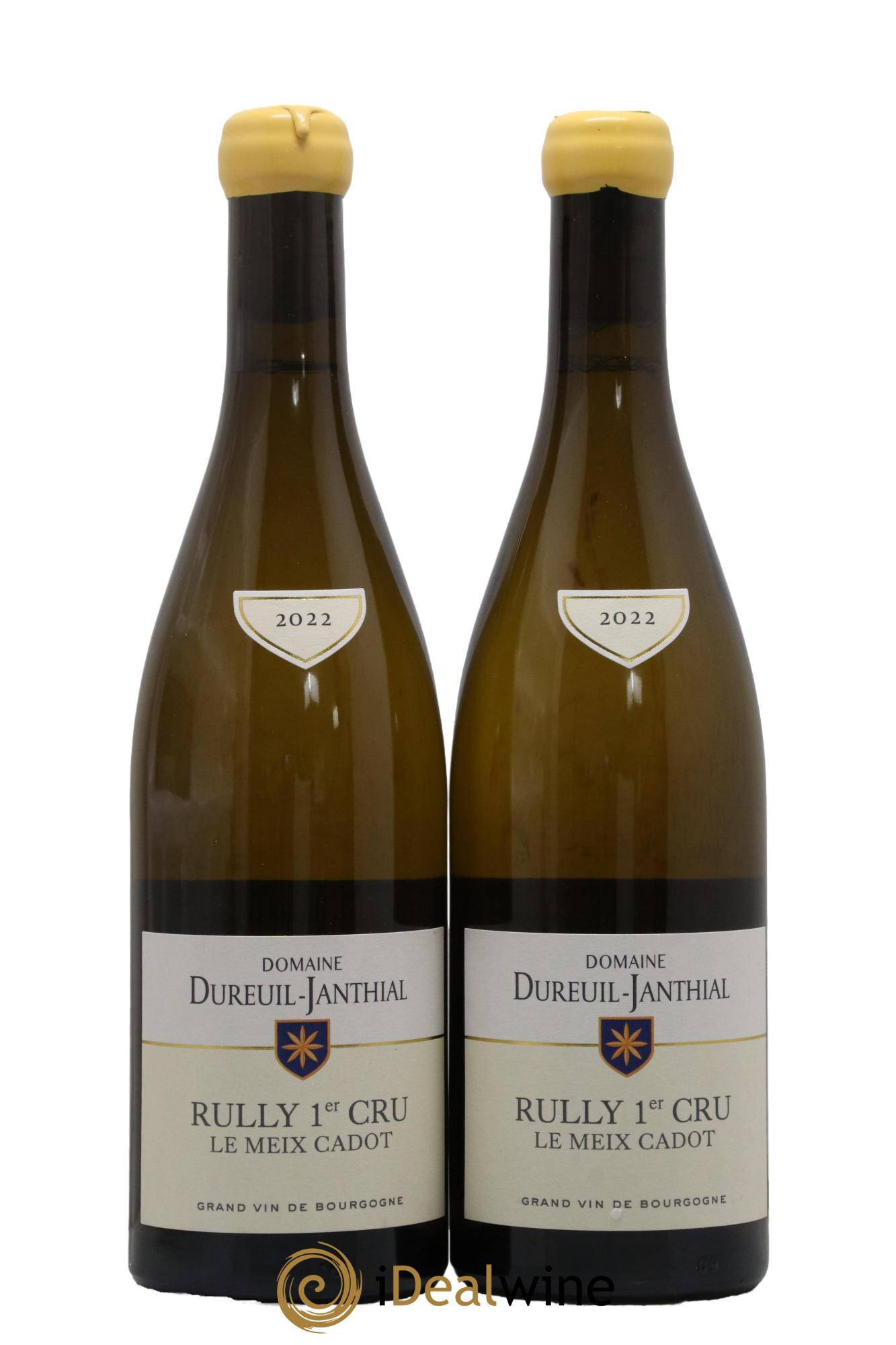 Rully 1er Cru Le Meix Cadot Vincent Dureuil-Janthial 2022 - Lot de 2 bouteilles - 0