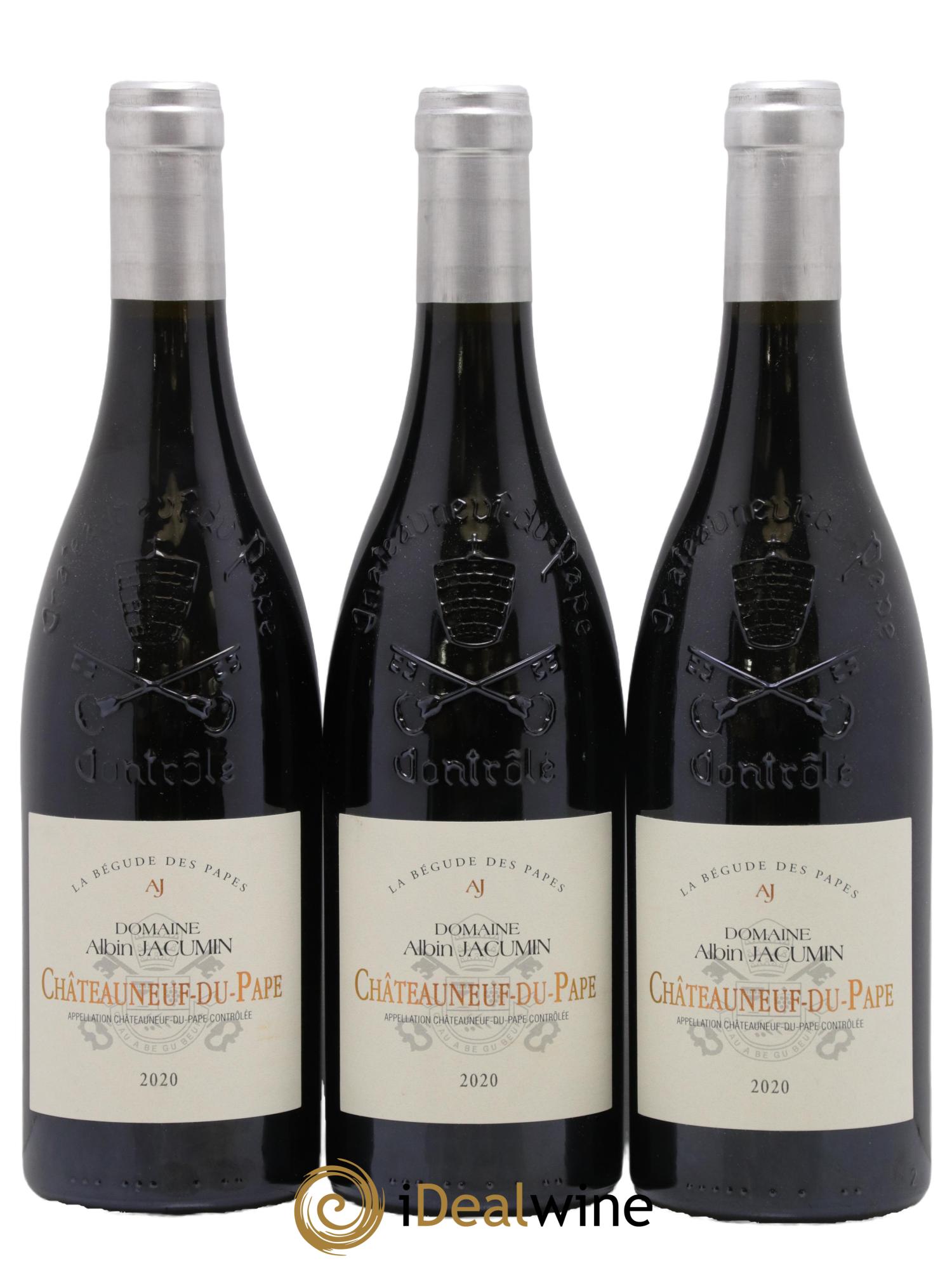 Châteauneuf-du-Pape La Bégudes des Papes Albin Jacumin 2020 - Lot of 3 bottles - 0