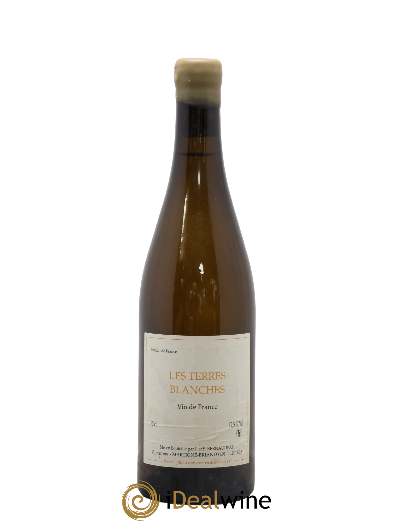 Vin de France Les Terres Blanches Stéphane Bernaudeau 2016 - Lot de 1 bouteille - 0