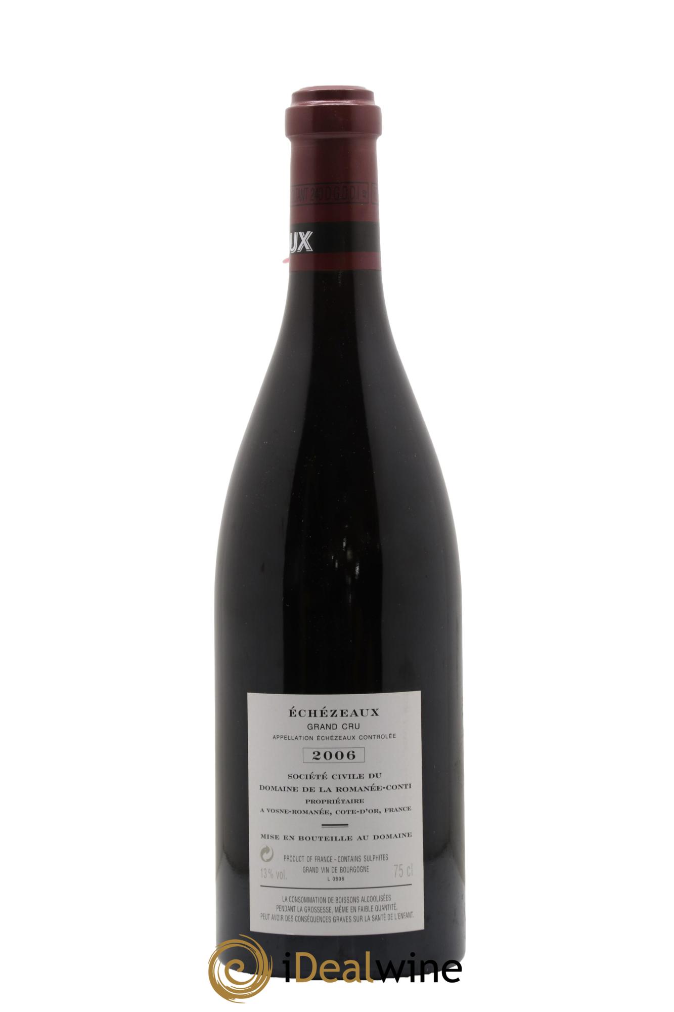 Echezeaux Grand Cru Domaine de la Romanée-Conti 2006 - Lot of 1 bottle - 1
