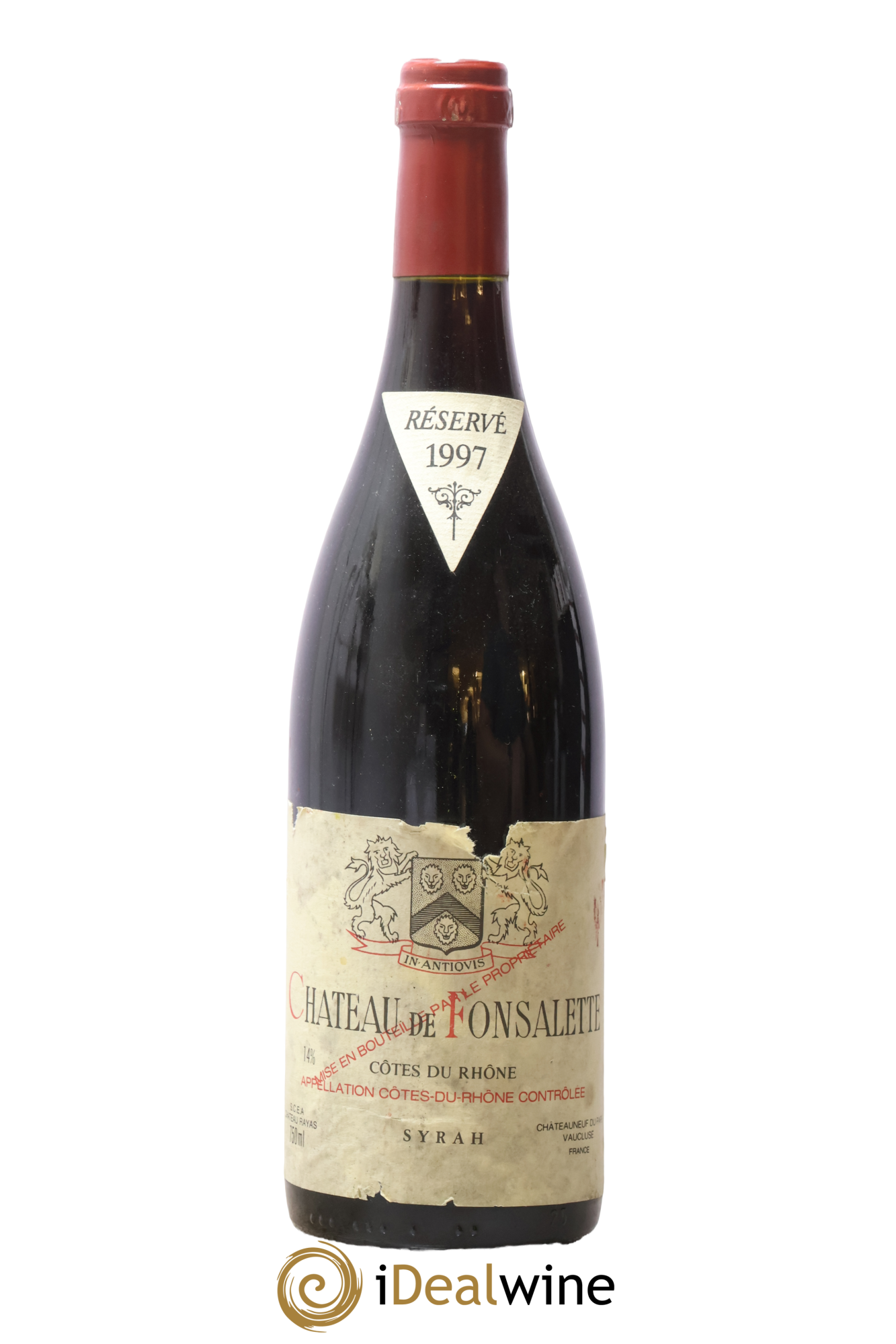 Côtes-du-Rhône Cuvée Syrah Château de Fonsalette 1997 - Lot de 1 bouteille - 0