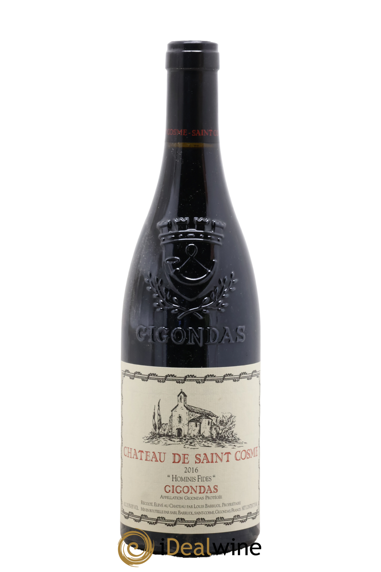 Gigondas Hominis Fides Saint Cosme 2016 - Lot de 1 bouteille - 0