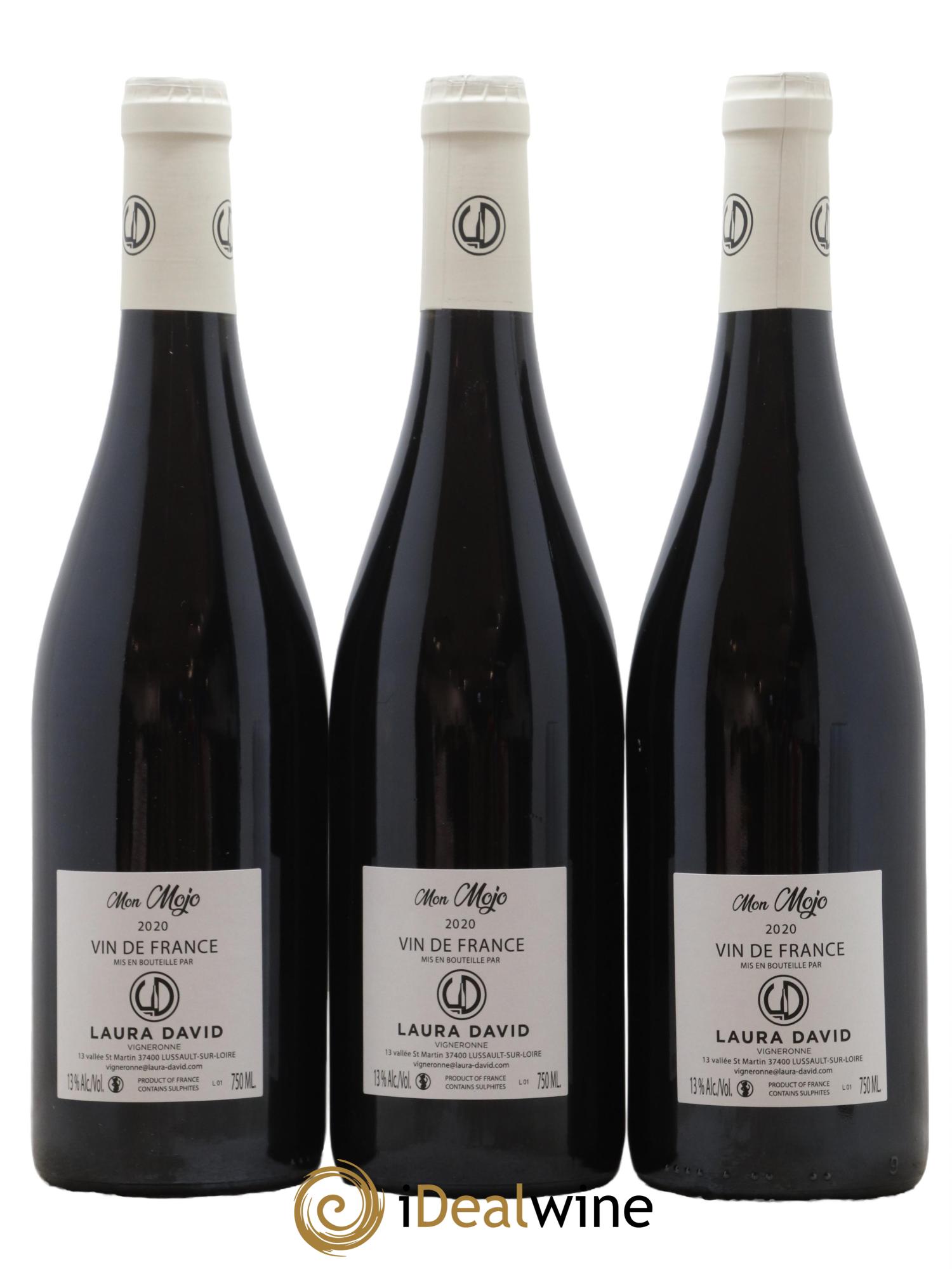 Vin de France Mon Mojo Laura David 2020 - Lot de 3 bouteilles - 1