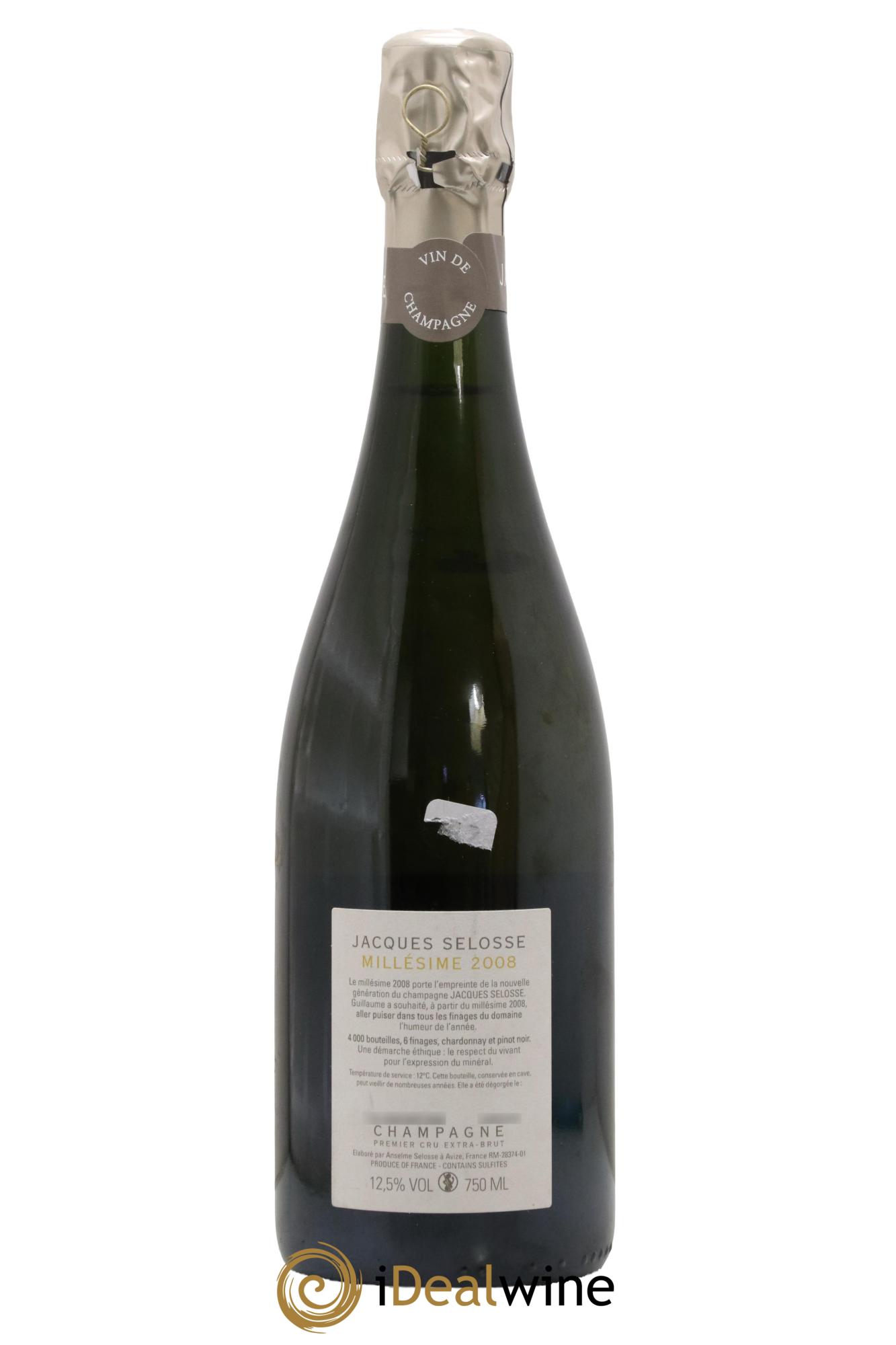 Grand Cru Blanc de Blancs Brut Jacques Selosse 2008 - Lotto di 1 bottiglia - 1