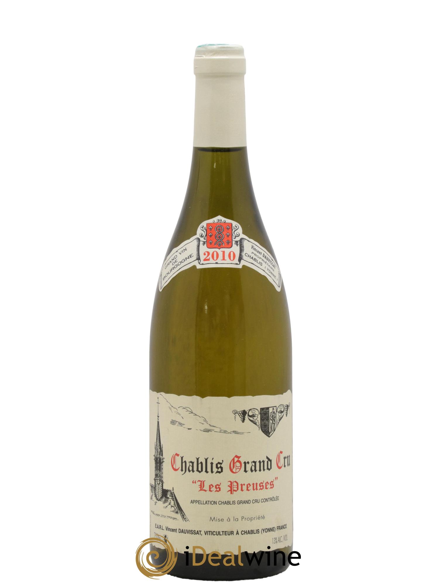 Chablis Grand Cru Les Preuses Vincent Dauvissat (Domaine) 2010 - Lot of 1 bottle - 0