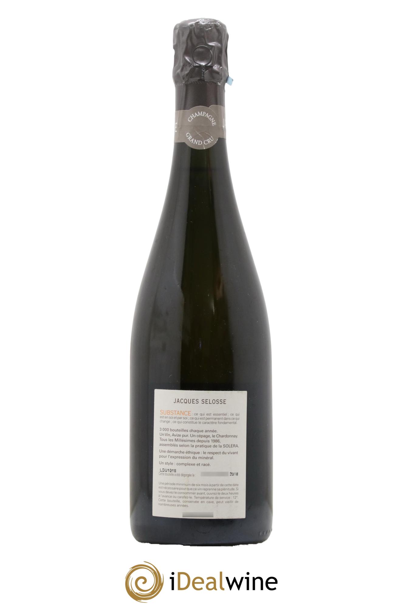 Substance Jacques Selosse - Lot of 1 bottle - 1