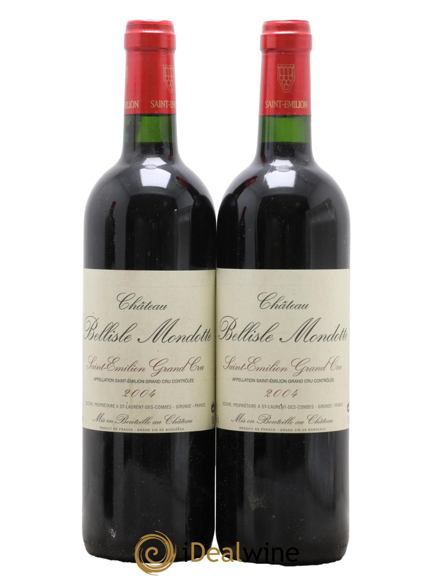 Château Bellisle Mondotte 2004 - Lot de 2 bouteilles - 0