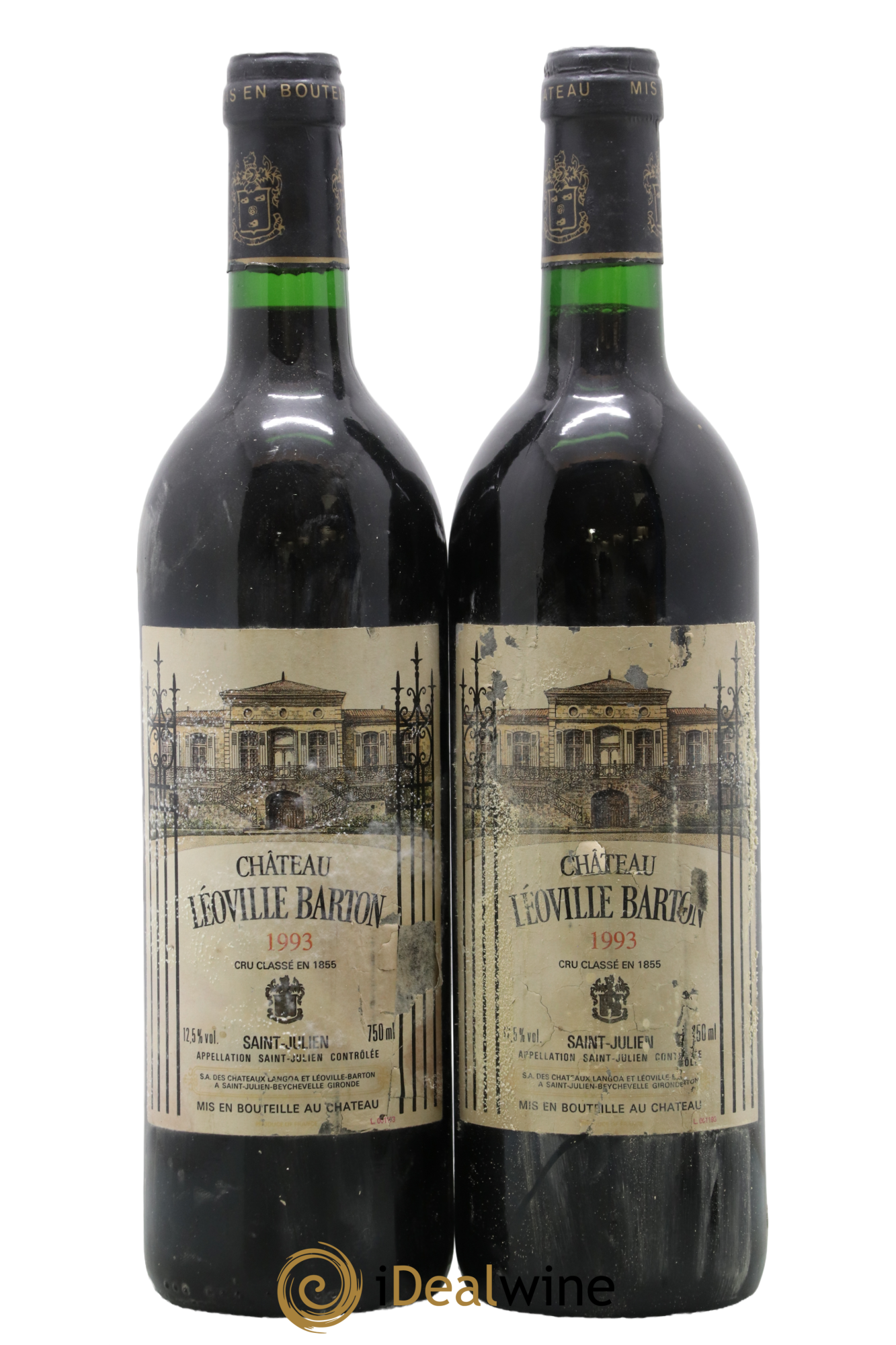 Château Léoville Barton 2ème Grand Cru Classé 1993 - Lot de 2 bouteilles - 0