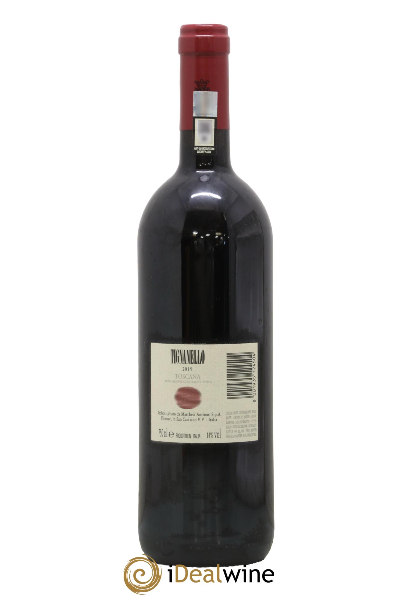 Toscana IGT Tignanello Tenuta Tignanello - Marchesi Antinori 2019 - Lot de 1 bouteille - 1