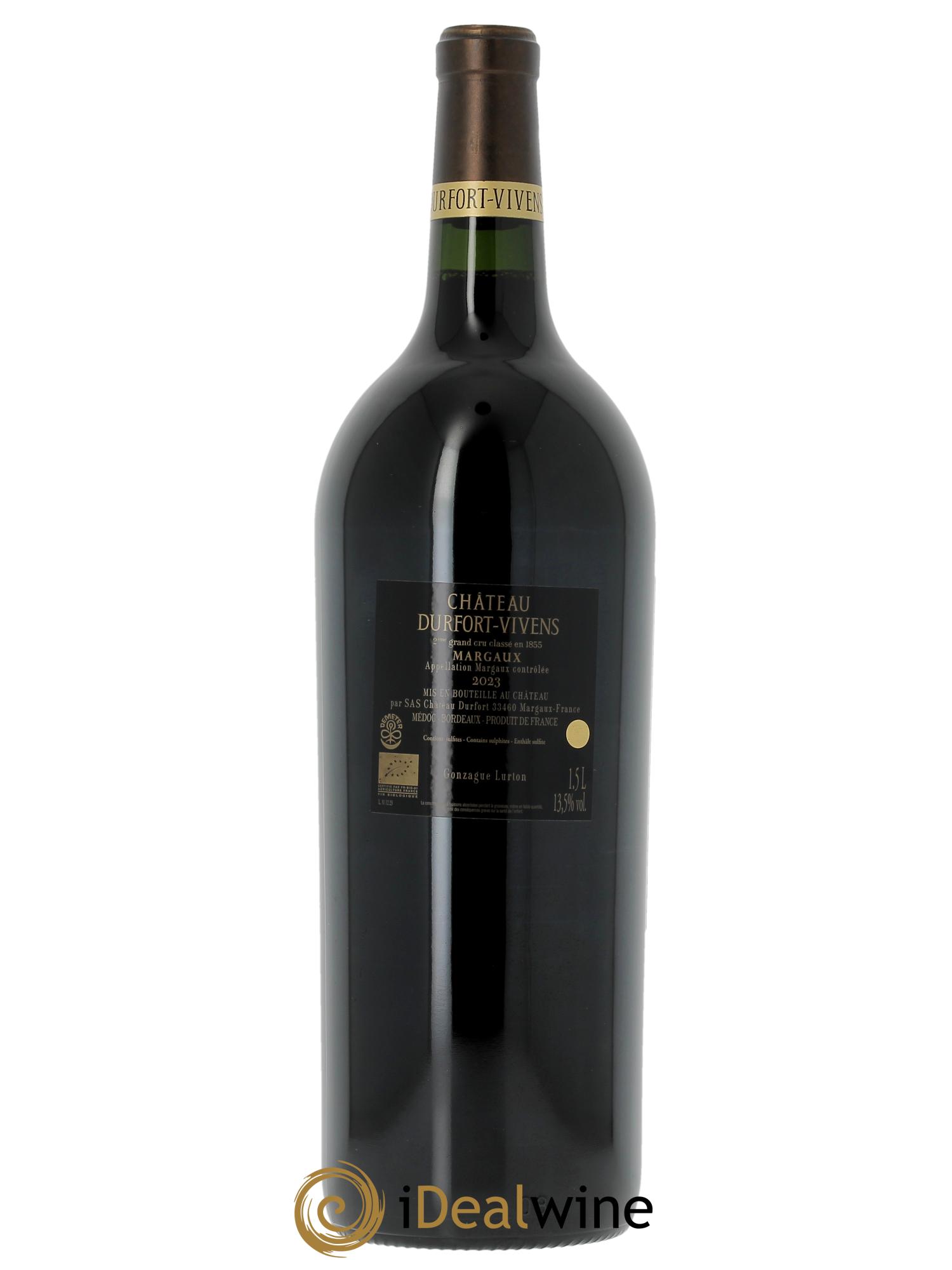 Château Durfort Vivens 2ème Grand Cru Classé (Cassetta in legno a partire da 3 mg) 2023 - Lotto di 1 magnum - 1