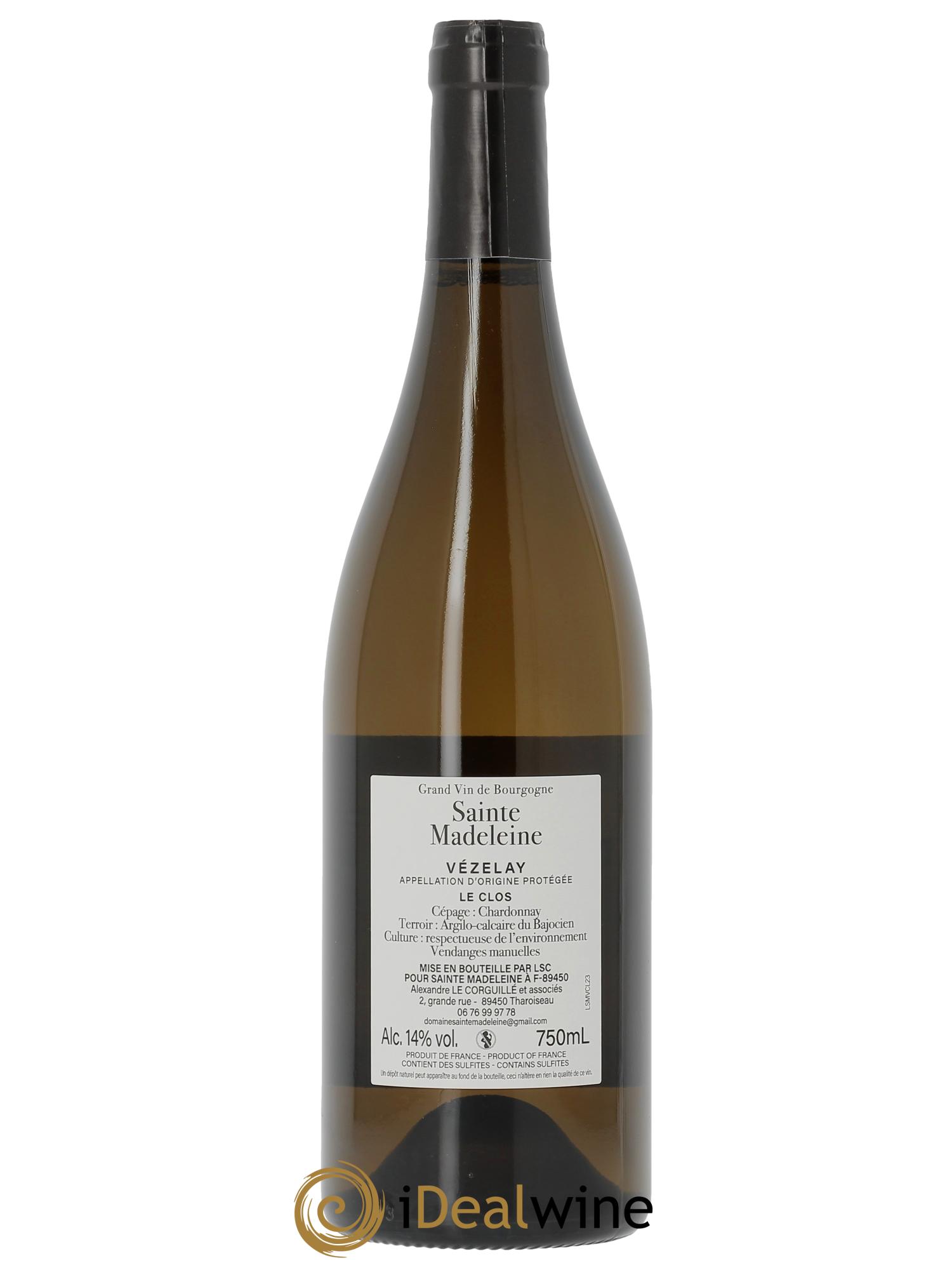 Vézelay Le Clos Sainte-Madeleine 2023 - Lot of 1 bottle - 1