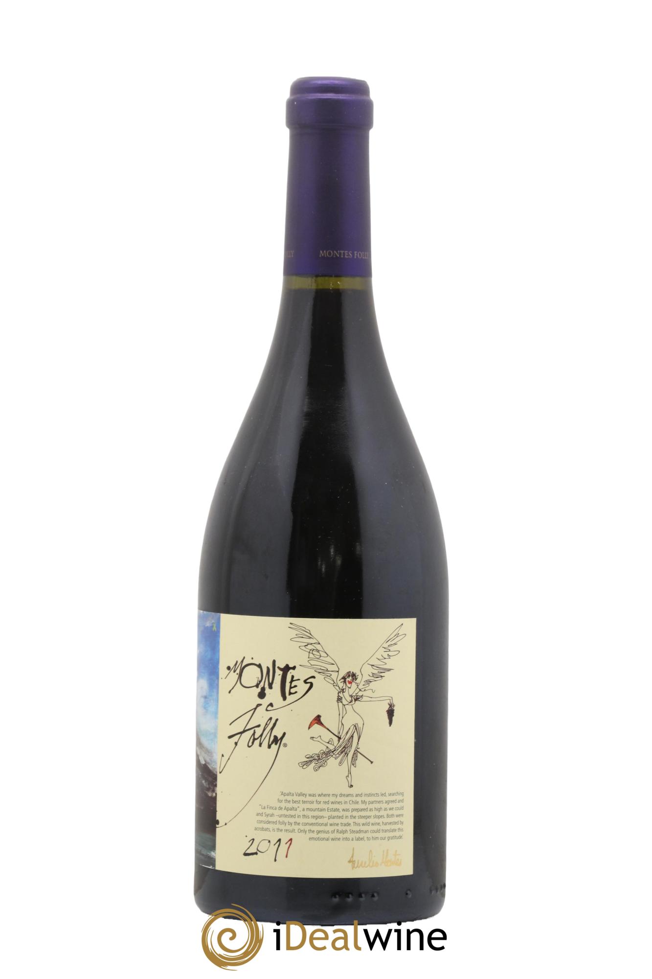 Chili Apalta Folly Syrah Montes 2011 - Lot of 1 bottle - 1