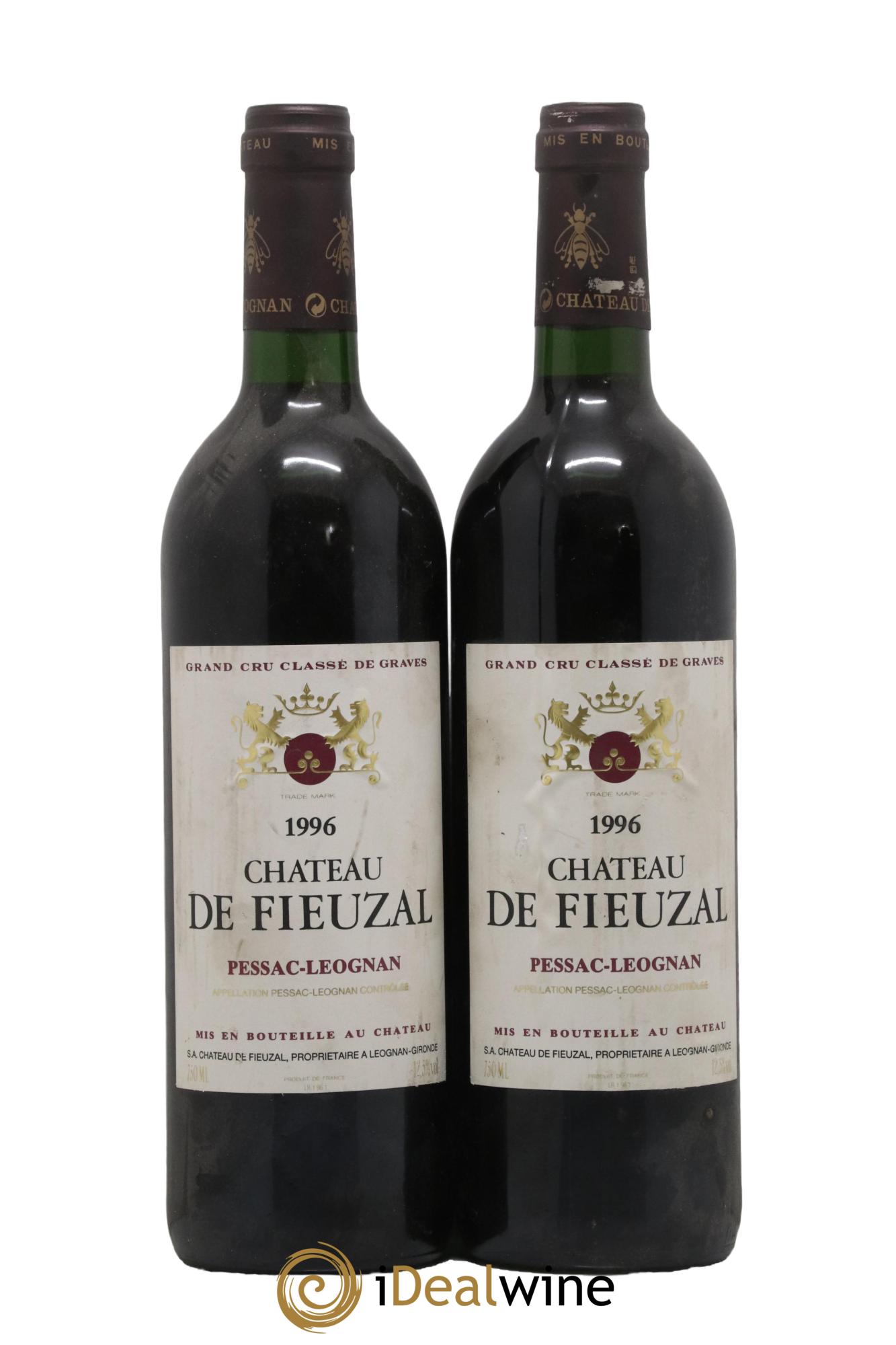 Château de Fieuzal Cru Classé de Graves 1996 - Lot de 2 bouteilles - 0