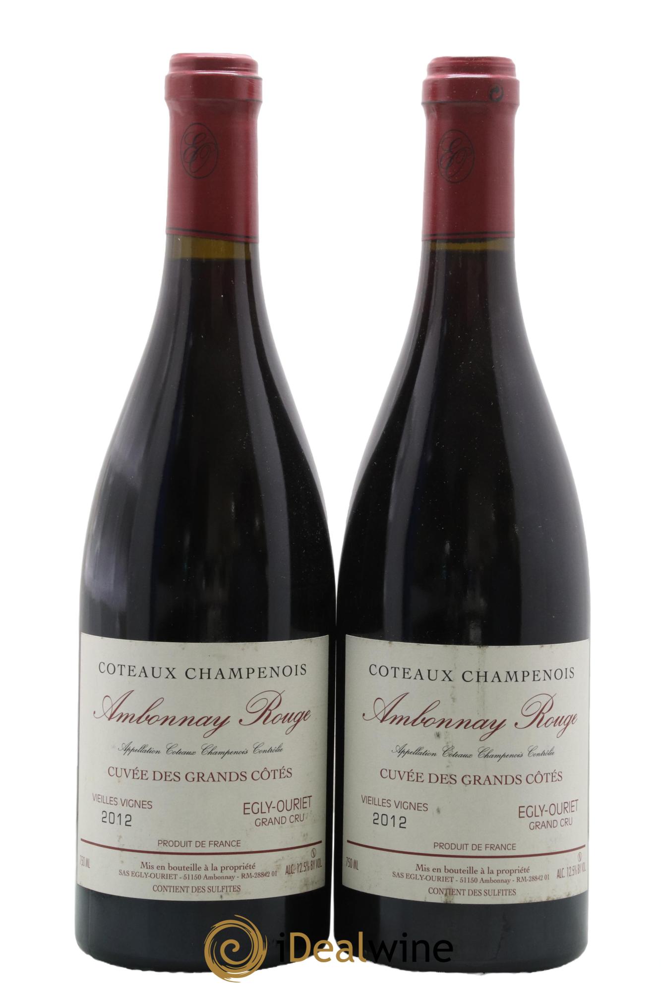 Ambonnay Cuvée des Grands Côtés VV Grand Cru Egly-Ouriet 2012 - Lot de 2 bouteilles - 0