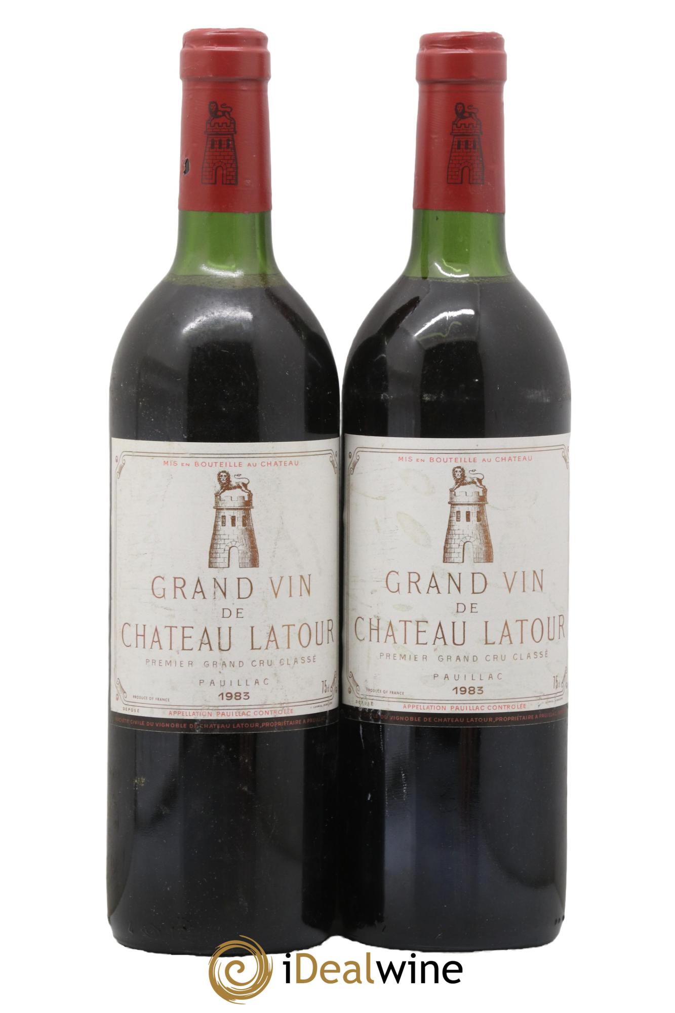 Château Latour 1er Grand Cru Classé 1983 - Lotto di 2 bottiglie - 0