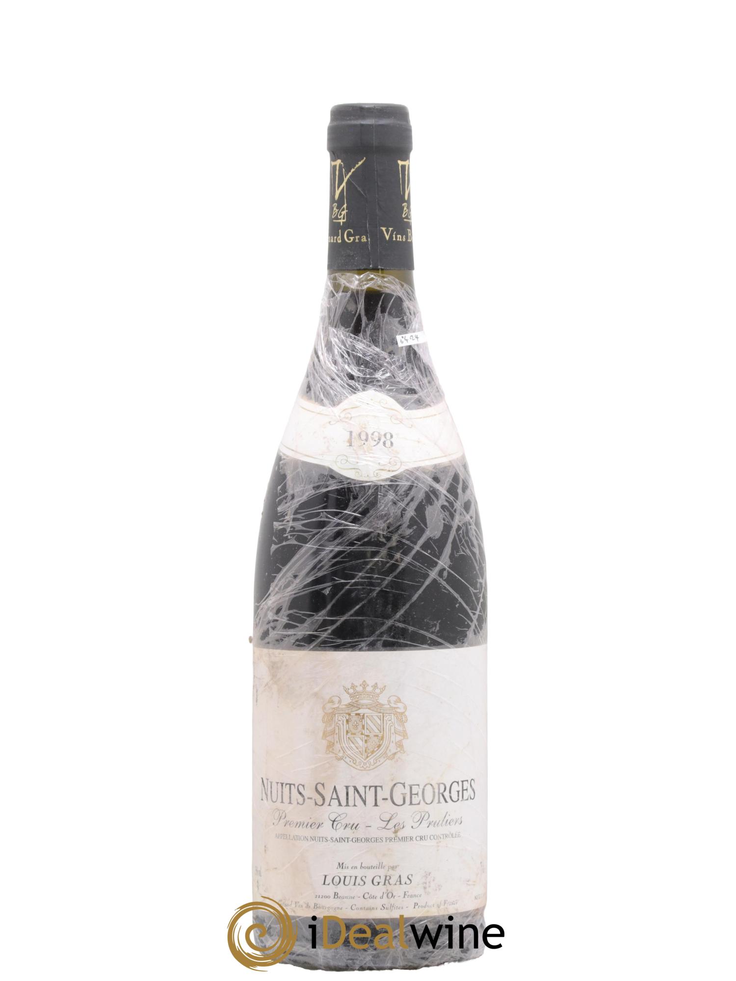 Nuits-Saint-Georges 1er Cru Les Pruliers Louis Gras 1998 - Lot de 1 bouteille - 0