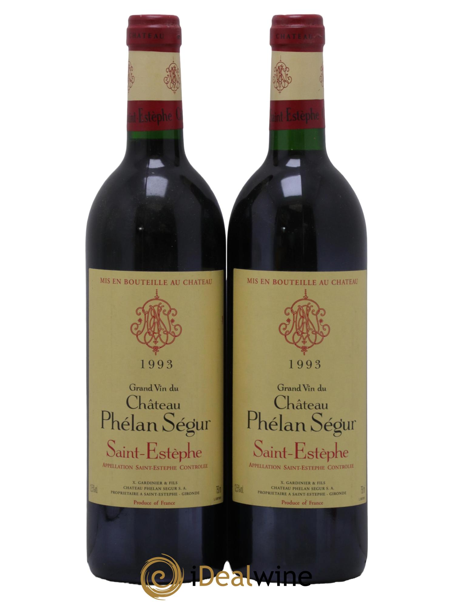 Château Phélan Ségur 1993 - Posten von 2 Flaschen - 0