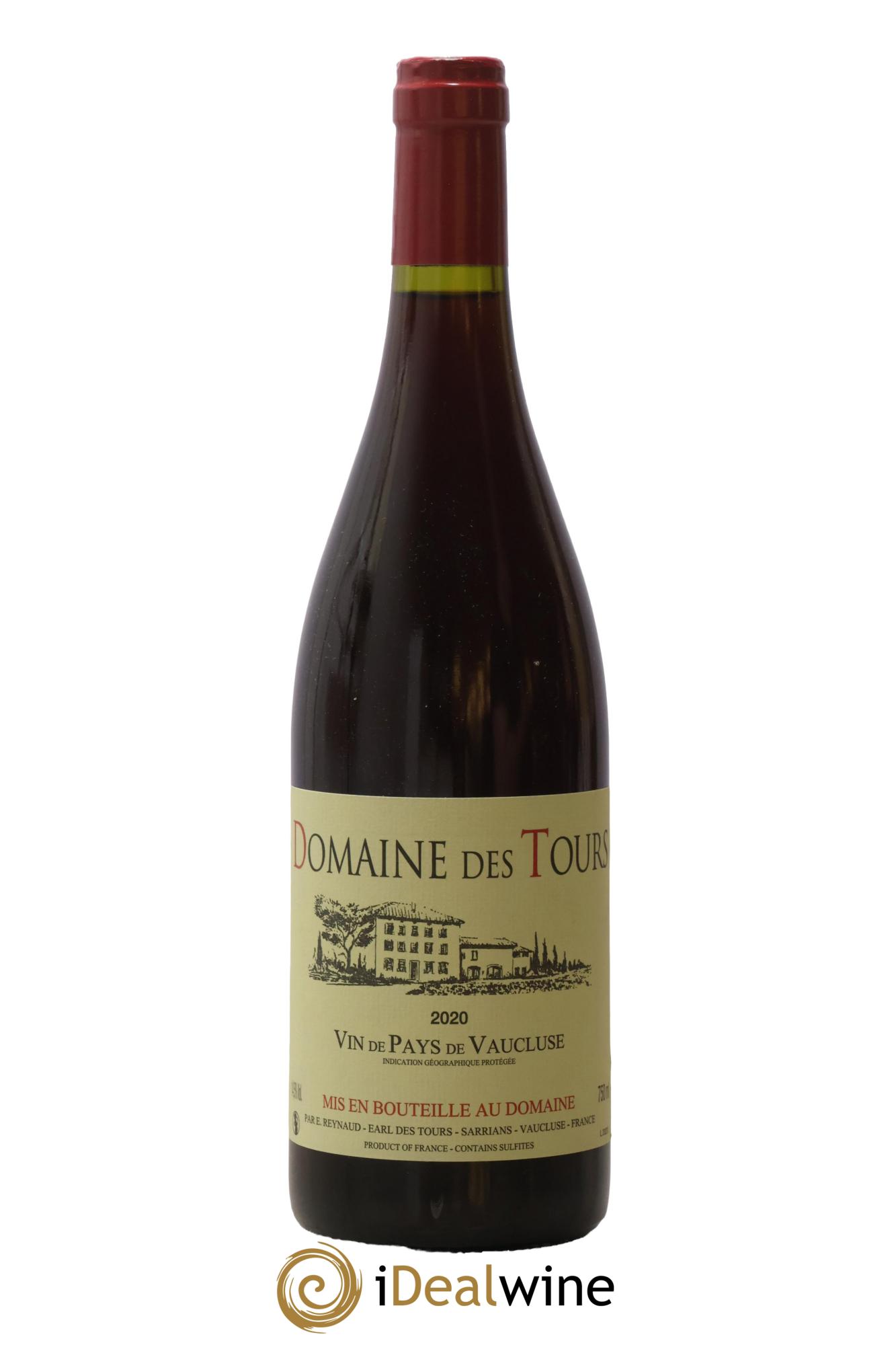 Vaucluse (Vin de Pays de Vaucluse) Domaine des Tours Emmanuel Reynaud 2020 - Lot de 1 bouteille - 0
