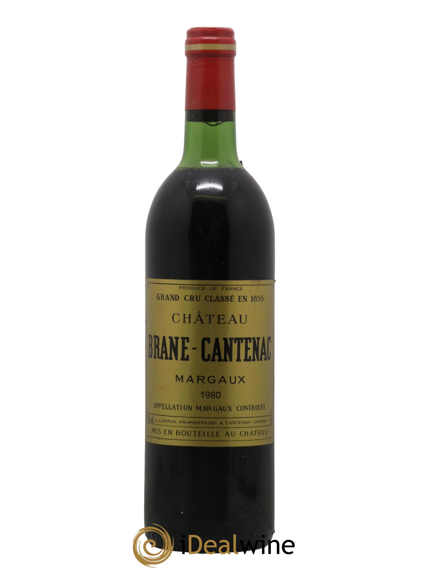 Château Brane Cantenac 2ème Grand Cru Classé 1980 - Lot de 1 bouteille - 0