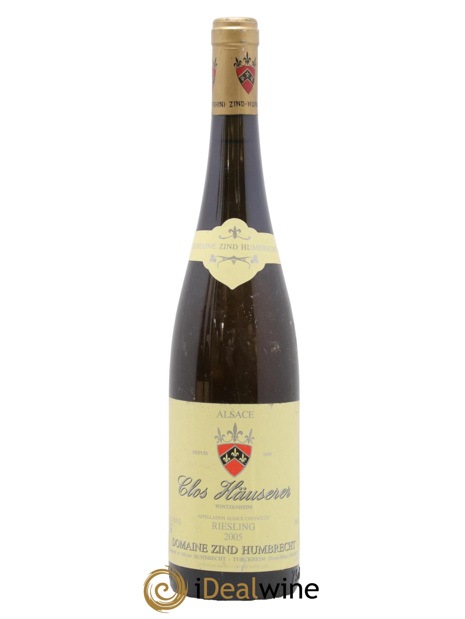 Alsace Riesling Clos Hauserer Zind-Humbrecht (Domaine) 2005 - Lot of 1 bottle - 0