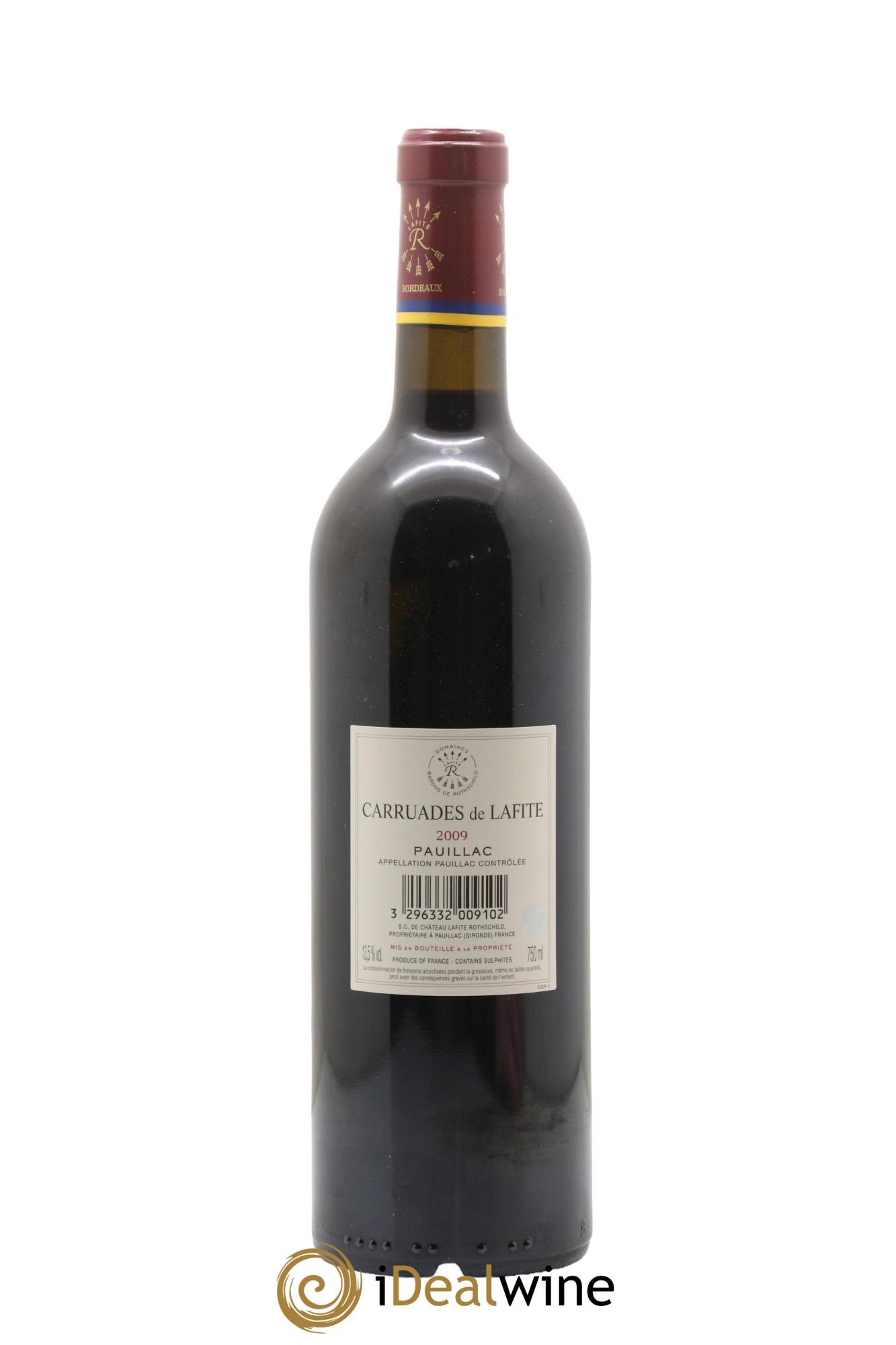 Carruades de Lafite Rothschild Second Vin 2009 - Lot de 1 bouteille - 1