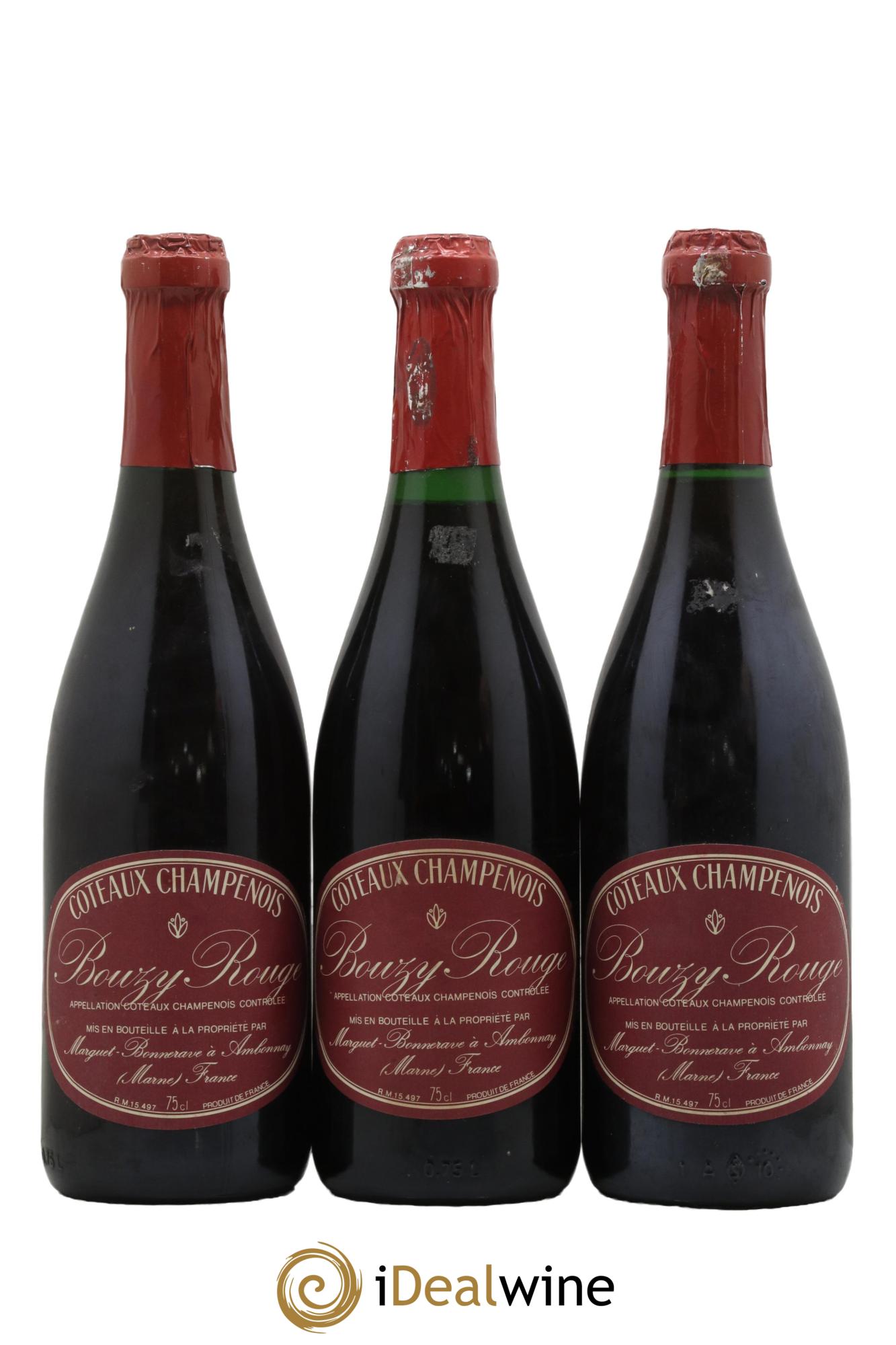 Coteaux Champenois Bouzy Marguet-Bonnerave - Posten von 3 Flaschen - 0