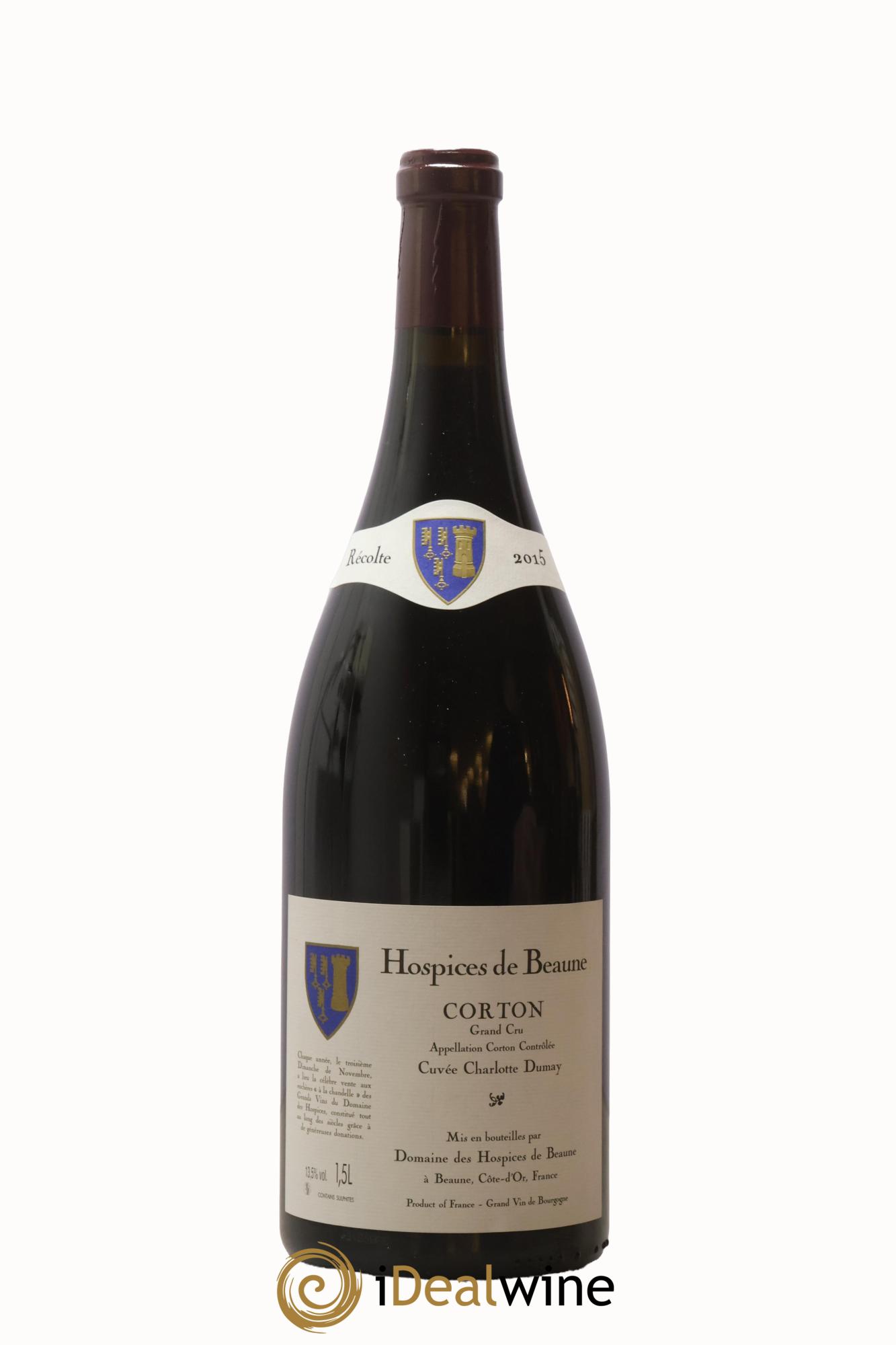 Corton Grand Cru Cuvée Charlotte Dumay Hospices de Beaune 2015 - Lot de 1 magnum - 1