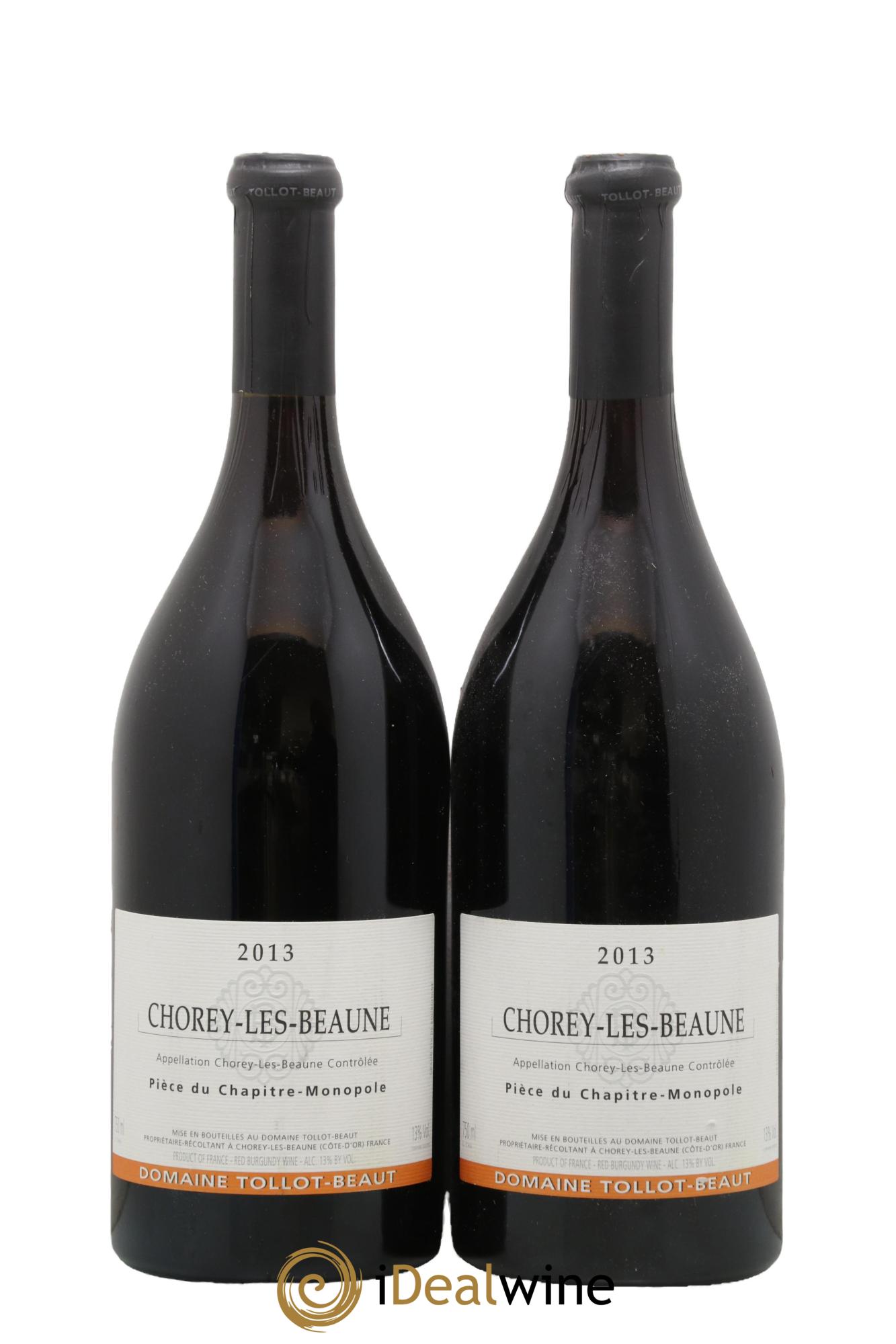 Chorey-lès-Beaune Pièce du Chapitre Tollot Beaut (Domaine) 2013 - Lot de 2 bouteilles - 0