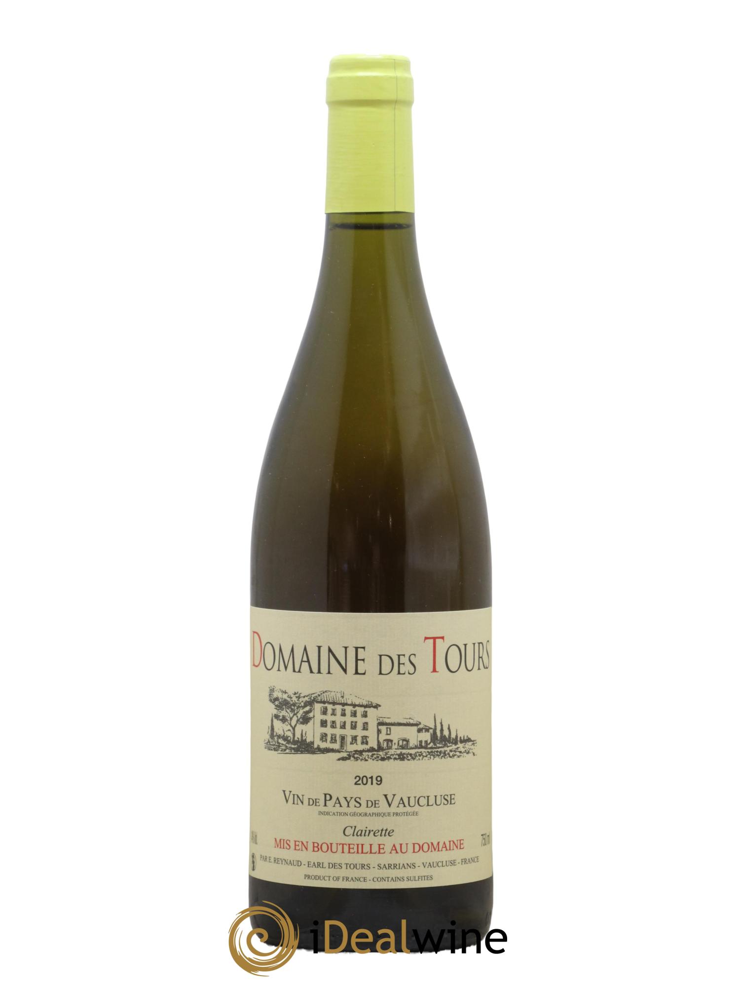 Vaucluse (Vin de Pays de Vaucluse) Domaine des Tours Emmanuel Reynaud 2019 - Lot de 1 bouteille - 0