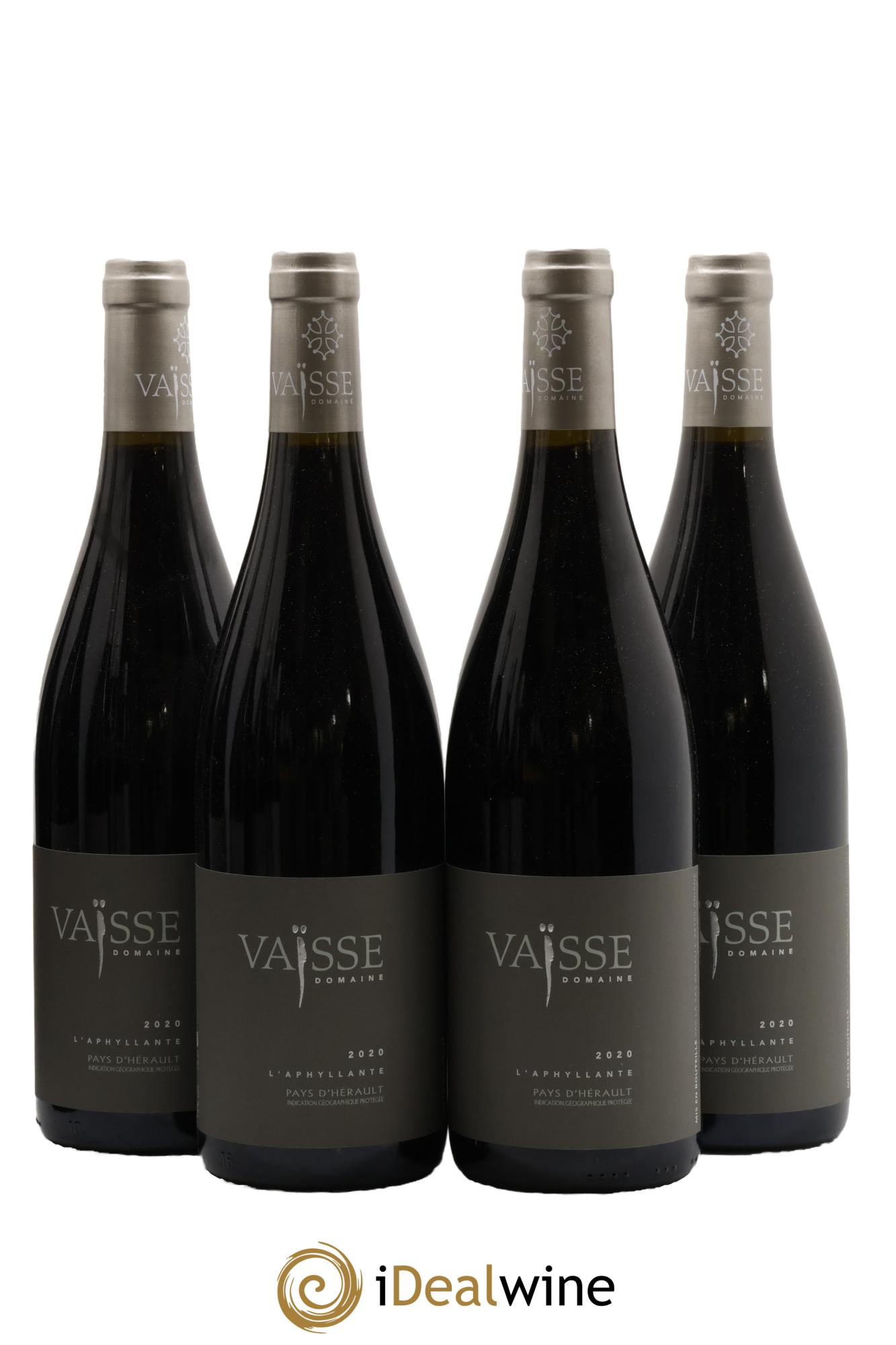 Pays d'Hérault L'Aphyllante Vaisse (Domaine) 2020 - Lot de 4 bouteilles - 0