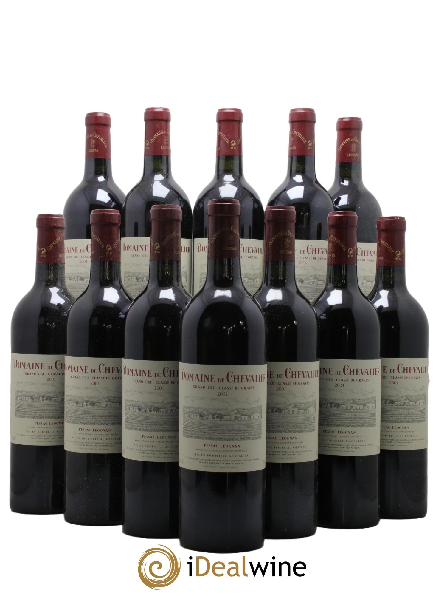 Domaine de Chevalier Cru Classé de Graves 2001 - Lot de 12 bouteilles - 0