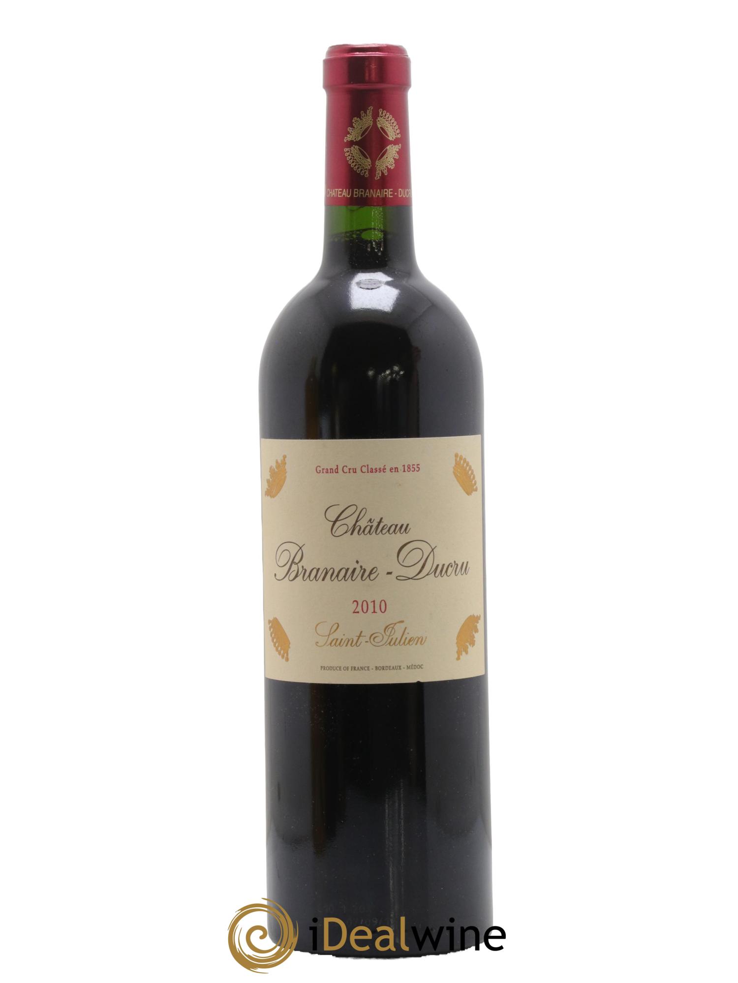 Château Branaire Ducru 4ème Grand Cru Classé 2010 - Lot de 1 bouteille - 0