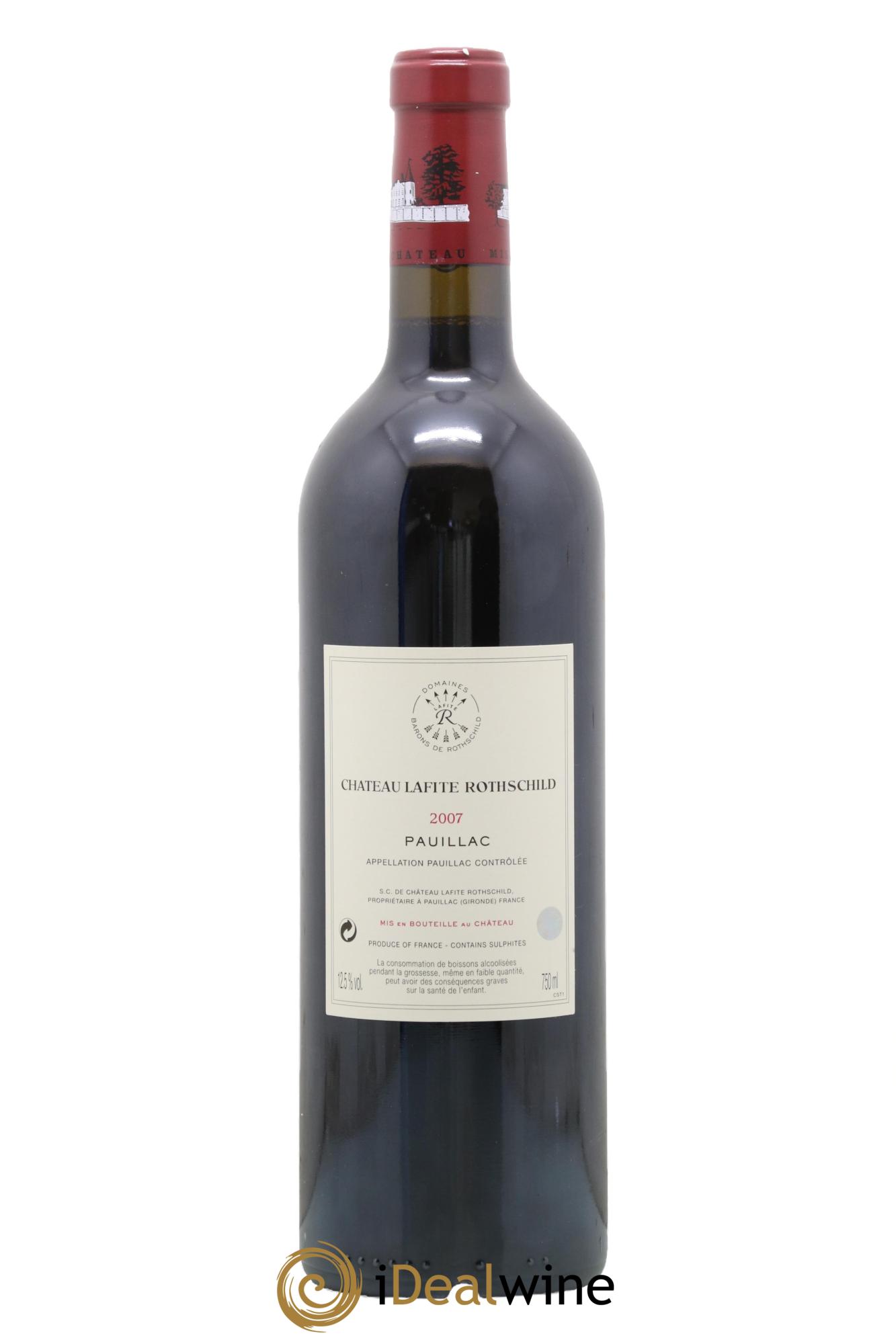 Château Lafite Rothschild 1er Grand Cru Classé 2007 - Lot de 1 bouteille - 1