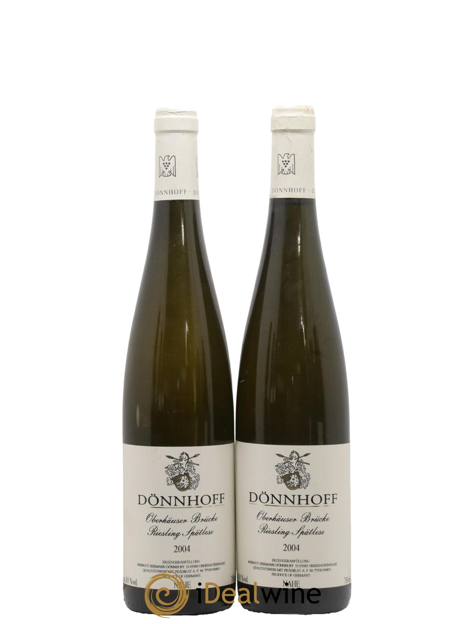 Allemagne Nahe Riesling Dönnhoff Oberhäuser Brücke Spätlese 2004 - Posten von 2 Flaschen - 0