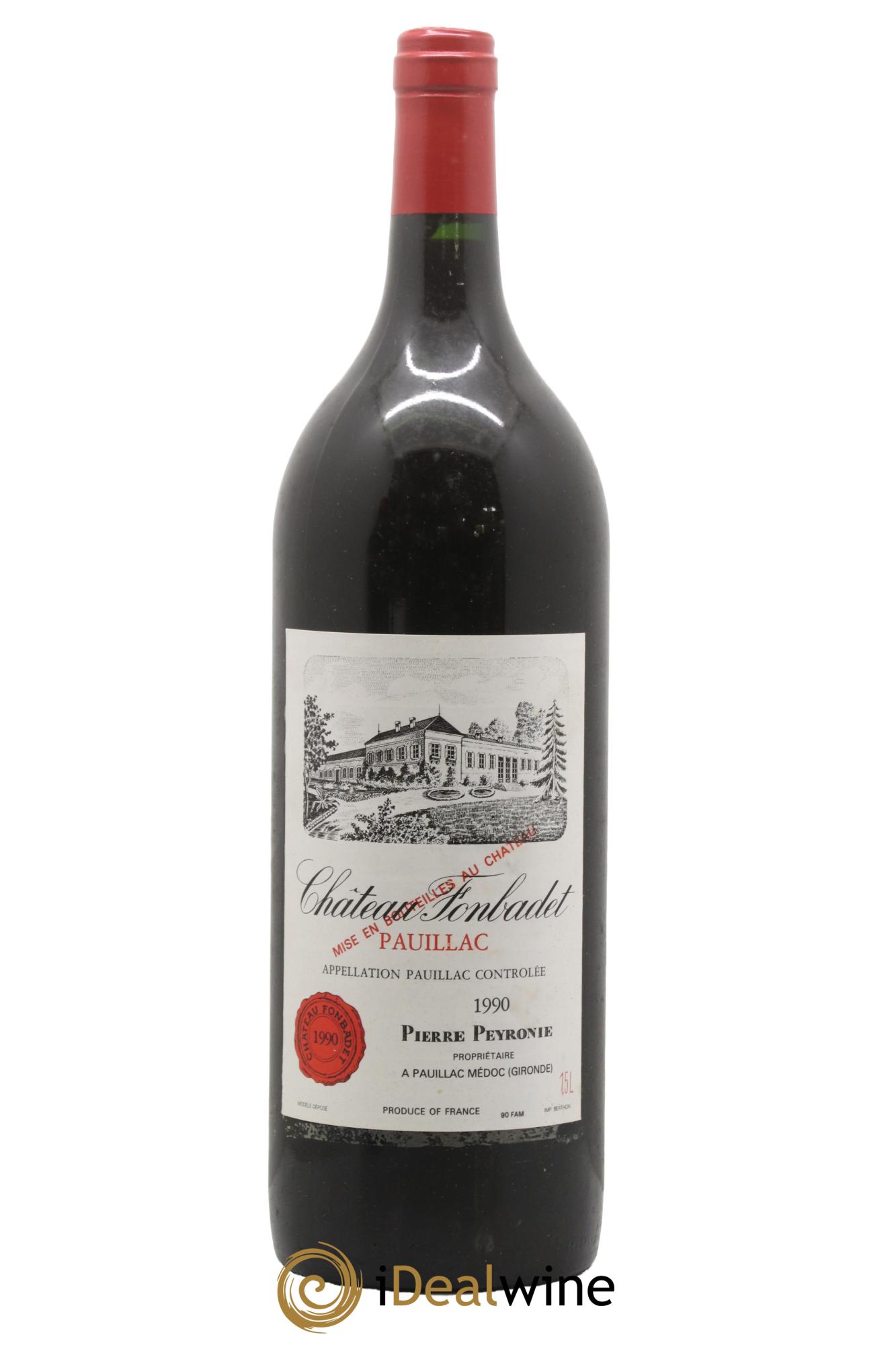 Château Fonbadet 1990 - Posten von 1 Magnum - 0