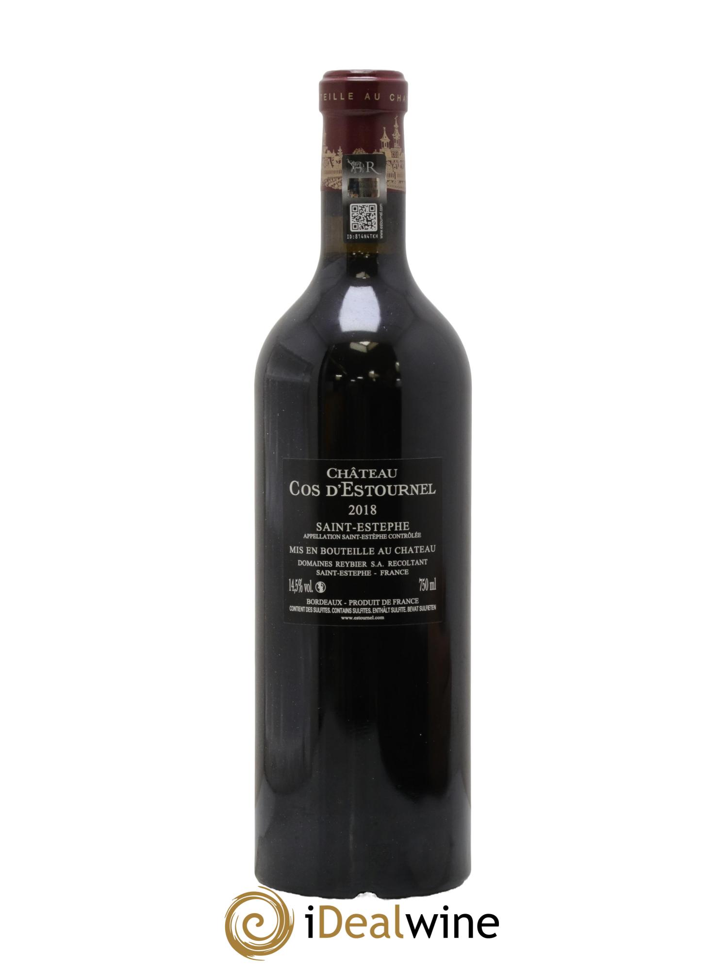 Cos d'Estournel 2ème Grand Cru Classé 2018 - Lot de 1 bouteille - 2