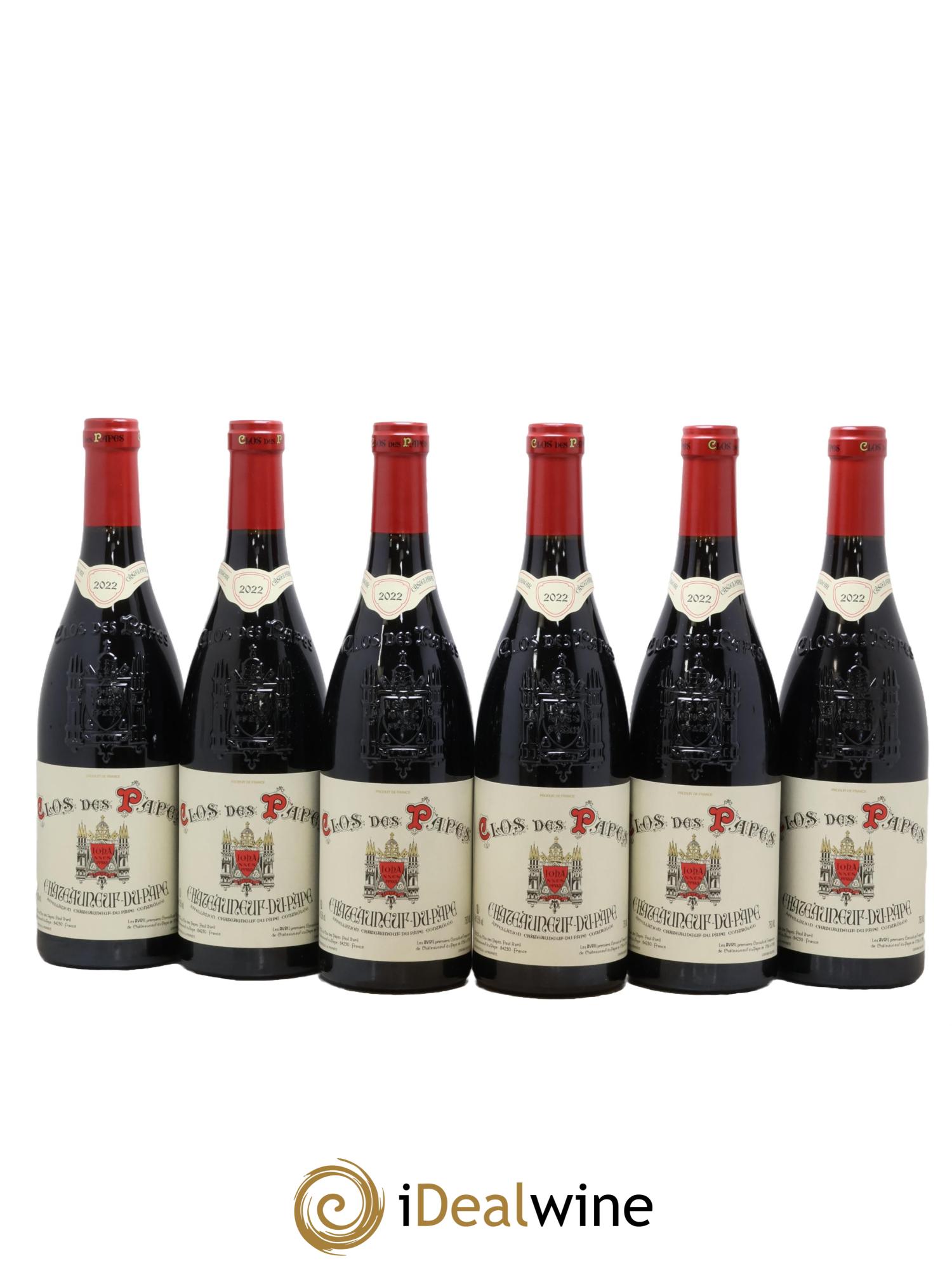 Châteauneuf-du-Pape Clos des Papes - Paul Avril 2022 - Lot de 6 bouteilles - 0