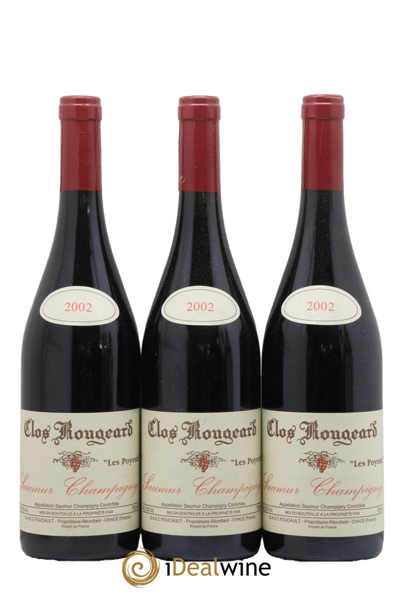 Saumur-Champigny Les Poyeux Clos Rougeard 2002 - Lotto di 3 bottiglie - 0