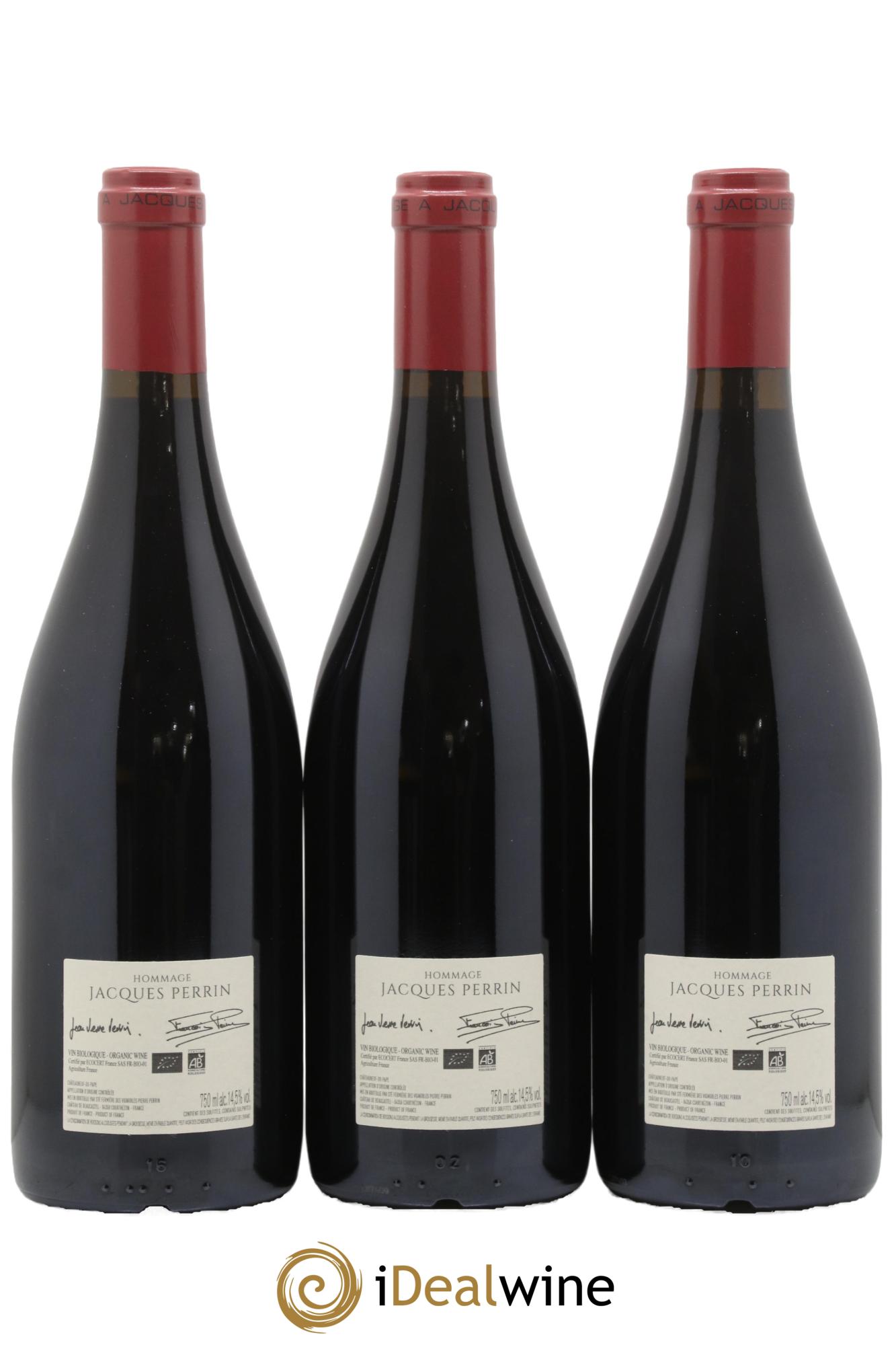 Châteauneuf-du-Pape Château de Beaucastel Hommage à Jacques Perrin Famille Perrin 2019 - Lot of 3 bottles - 1