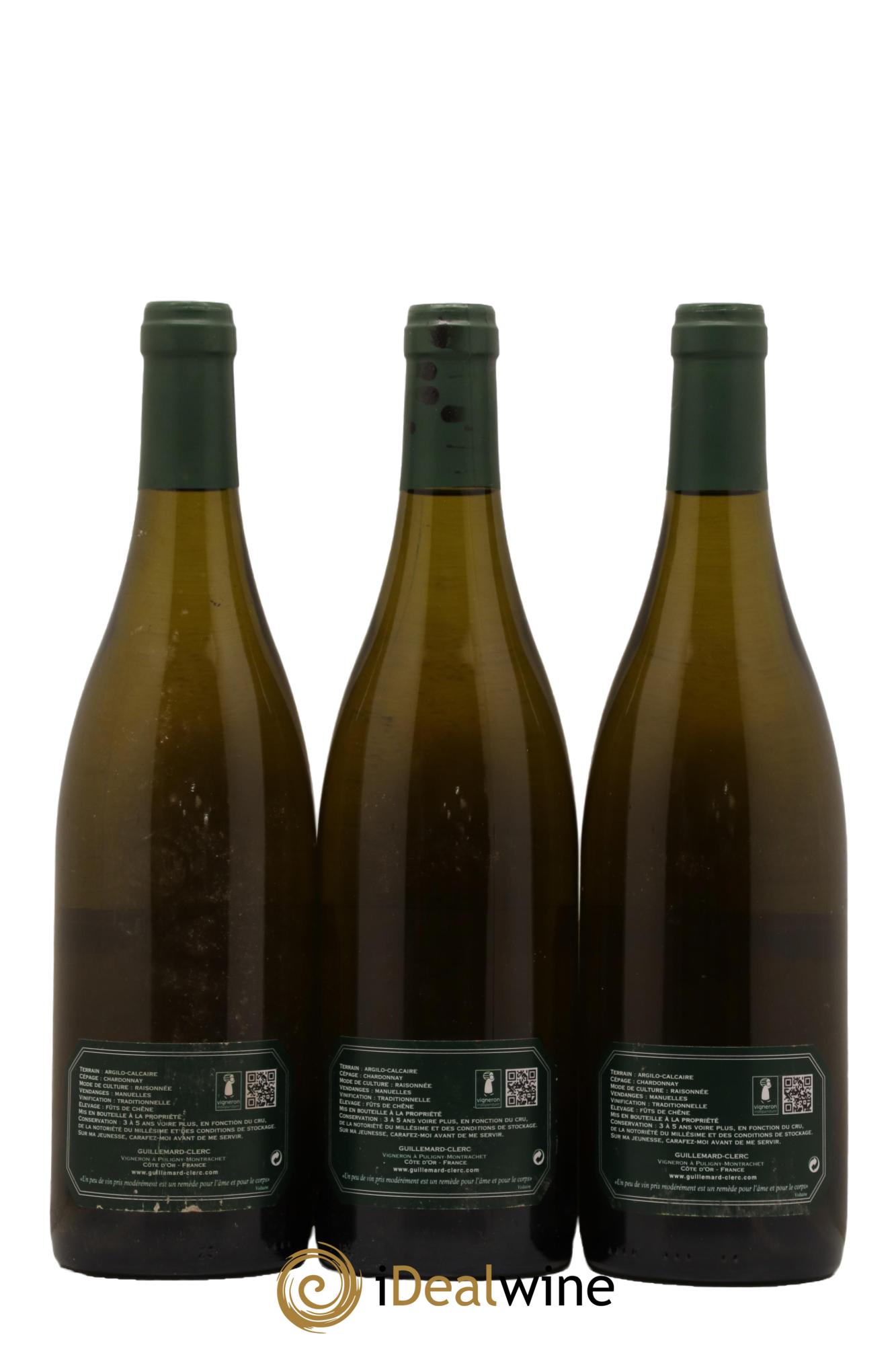 Bienvenues-Bâtard-Montrachet Grand Cru Guillemard Clerc 2016 - Lot de 3 bouteilles - 1