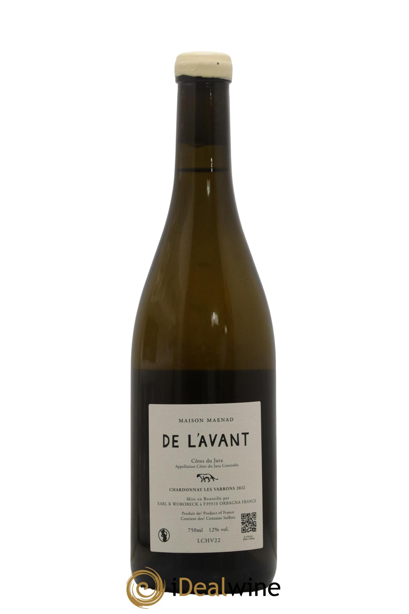 Côtes du Jura De l'Avant Les Varrons Katie Worobeck Maison Maenad 2022 - Lot de 1 bouteille - 1