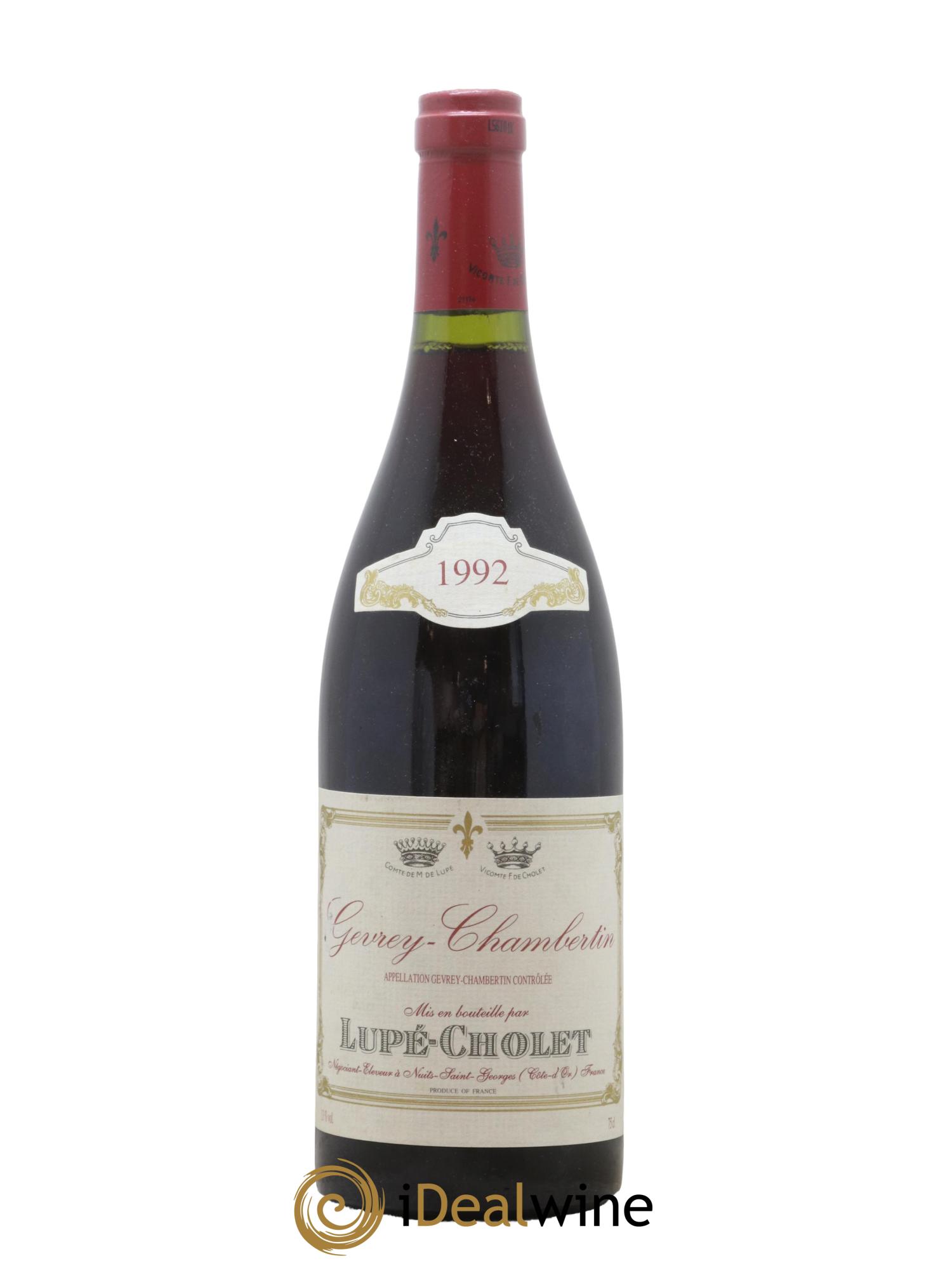 Gevrey-Chambertin Lupe Cholet 1992 - Posten von 1 Flasche - 0