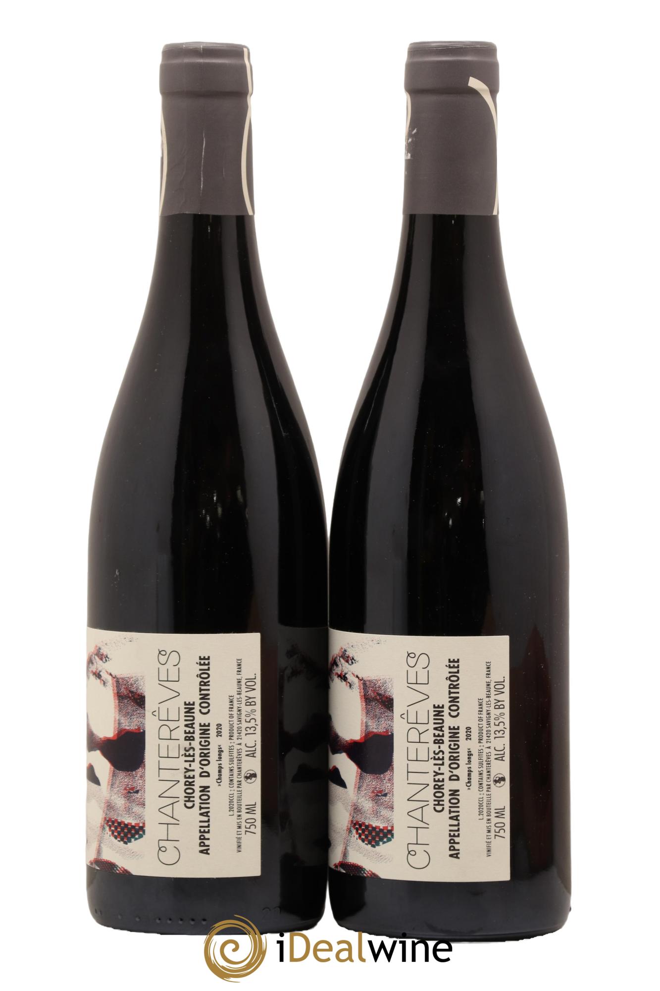 Chorey-lès-Beaune Champs Longs Domaine de Chantereves 2020 - Lot de 2 bouteilles - 1