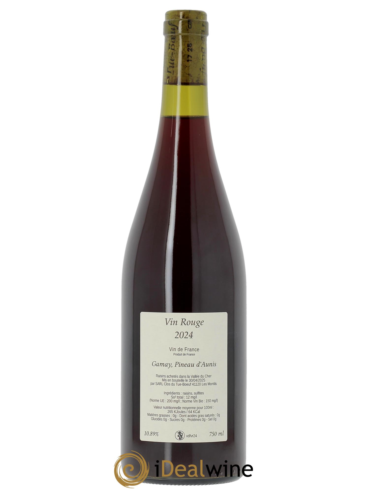 Vin de France Vin Rouge du Tue Boeuf Clos du Tue-Boeuf 2024 - Posten von 1 Flasche - 1