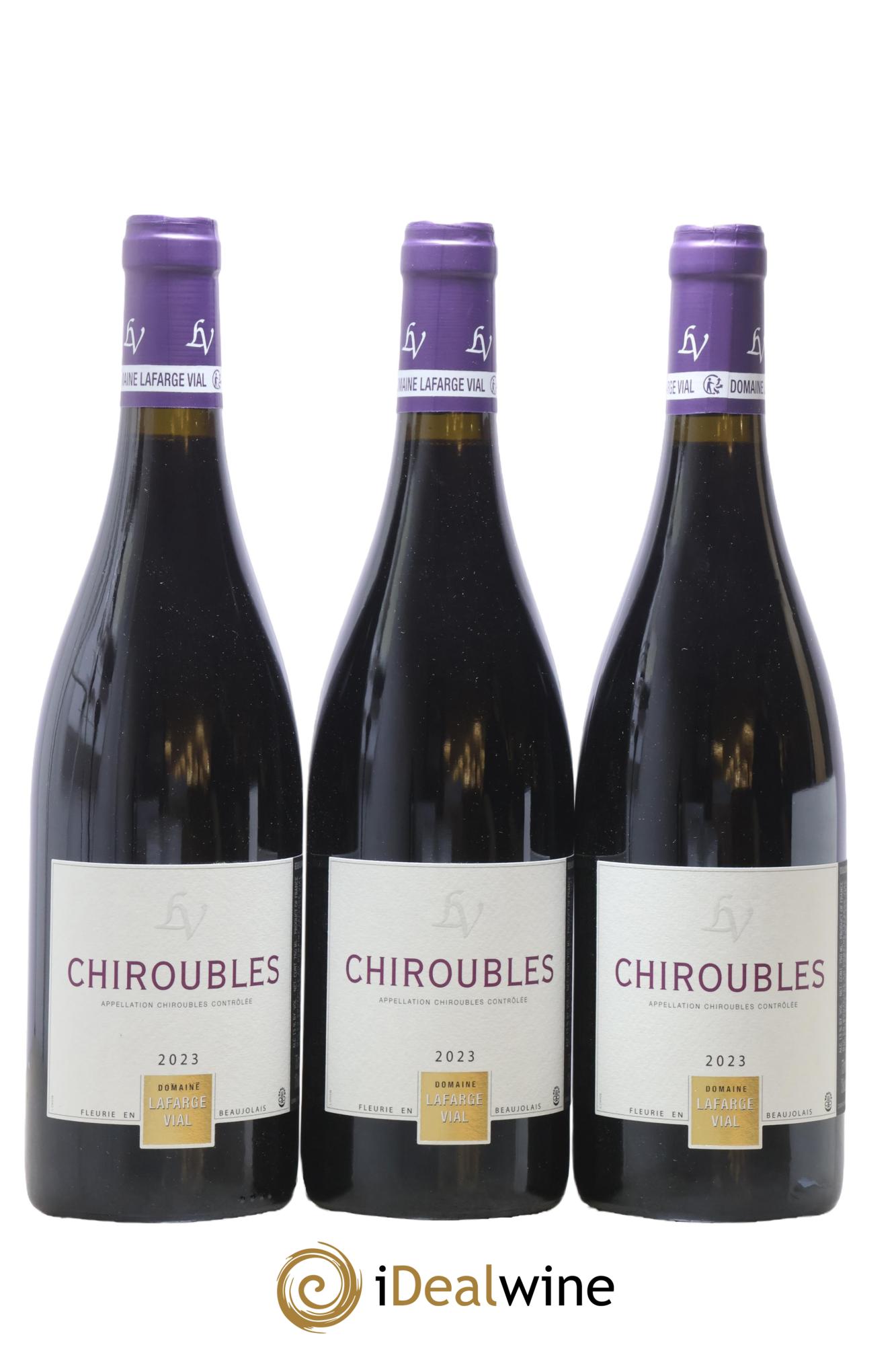 Chiroubles Lafarge Vial 2023 - Lotto di 3 bottiglie - 0
