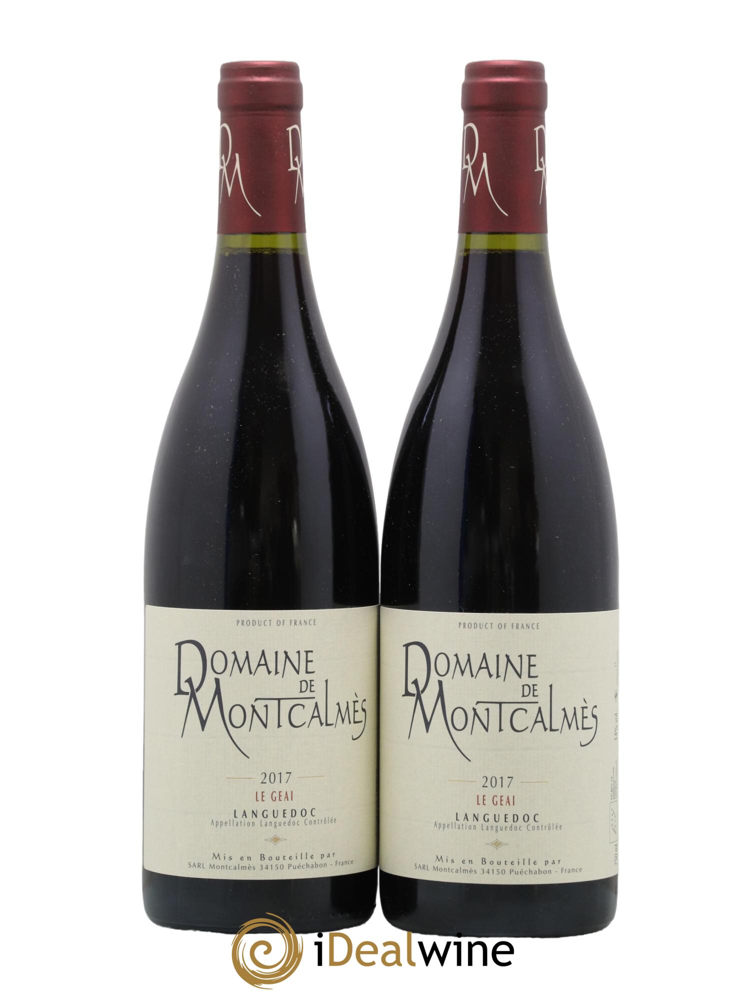 Coteaux du Languedoc - Le Geai Domaine de Montcalmès Frédéric Pourtalié 2017 - Lotto di 2 bottiglie - 0